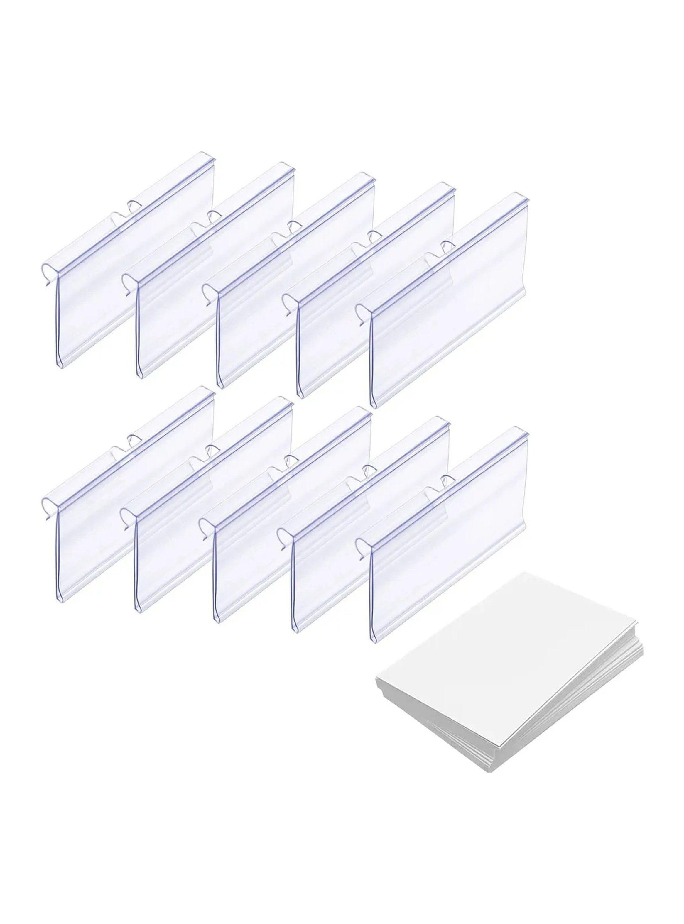 Etiquetas de Plástico Transparente PVC 6cm Rectangulares |-8