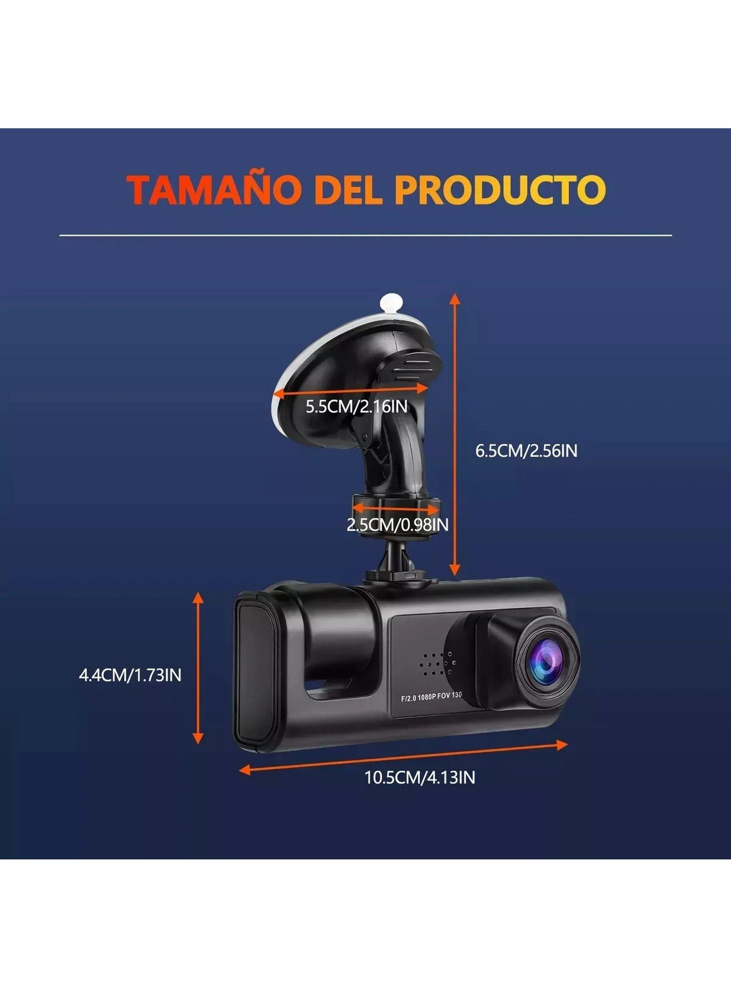 Cámara de Auto de Tres Lentes Full HD Gran Angular-2
