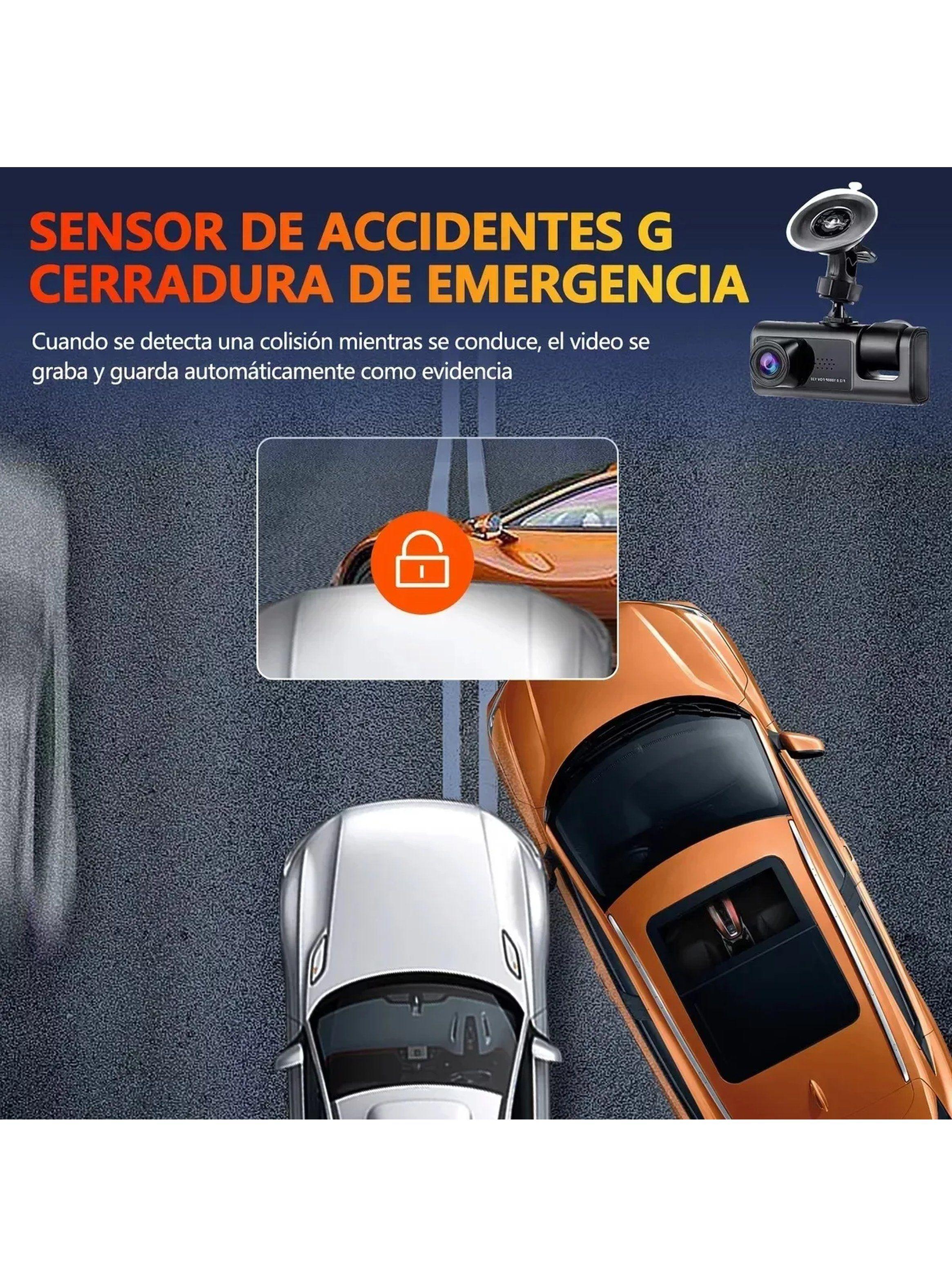 Cámara de Auto de Tres Lentes Full HD Gran Angular-3