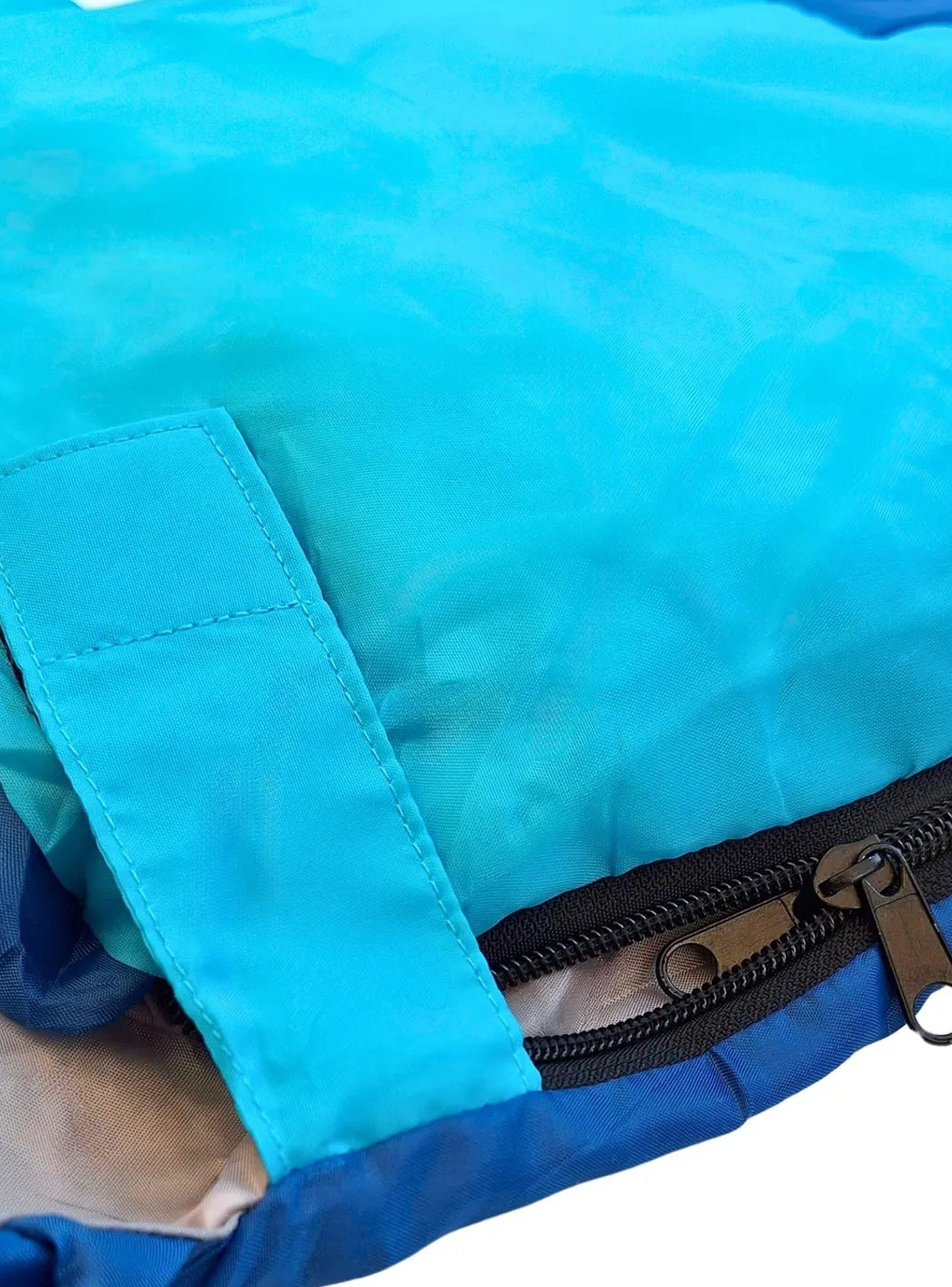 Saco de Dormir Ligero Impermeable Azul-2