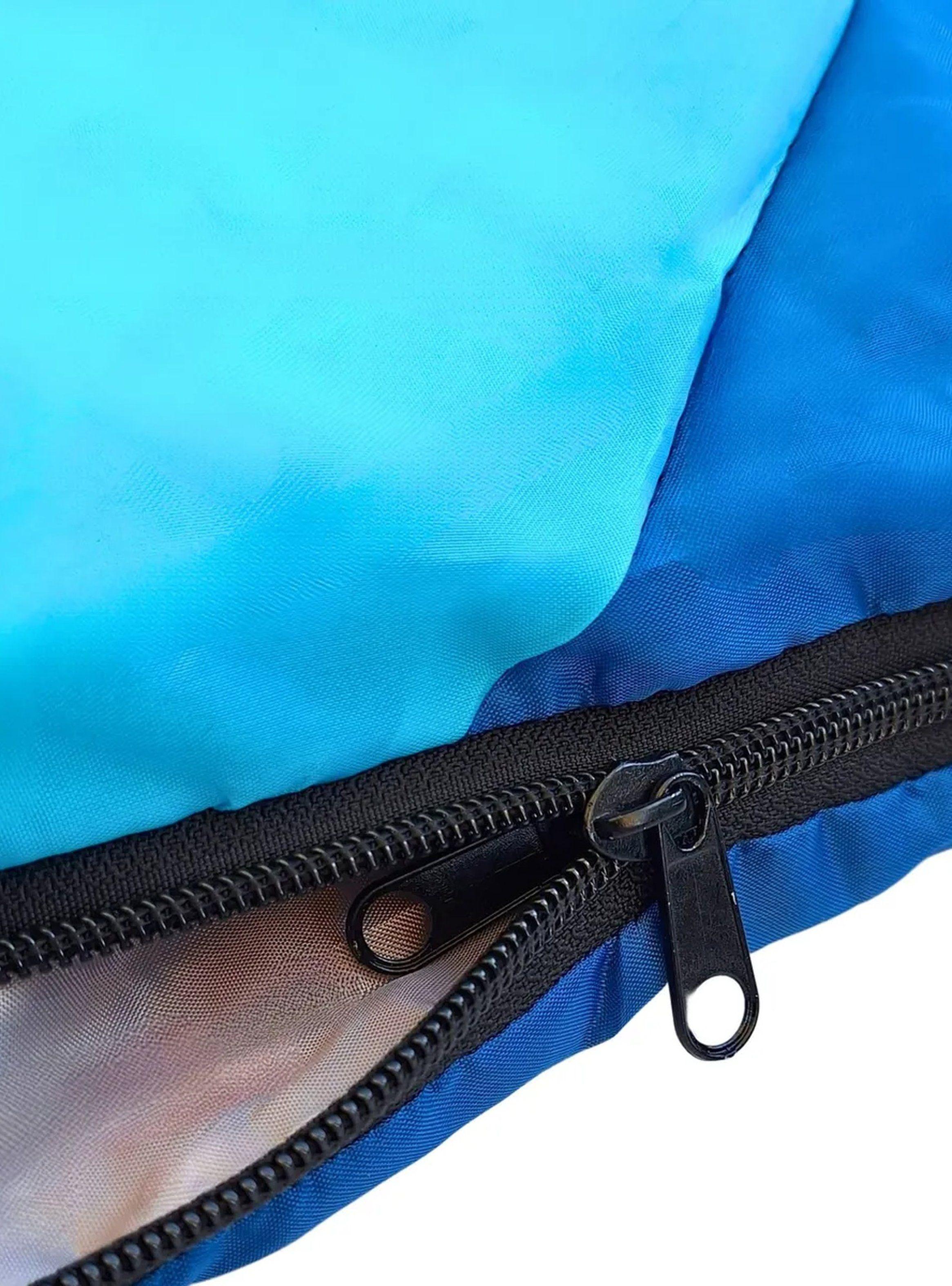 Saco de Dormir Ligero Impermeable Azul-3