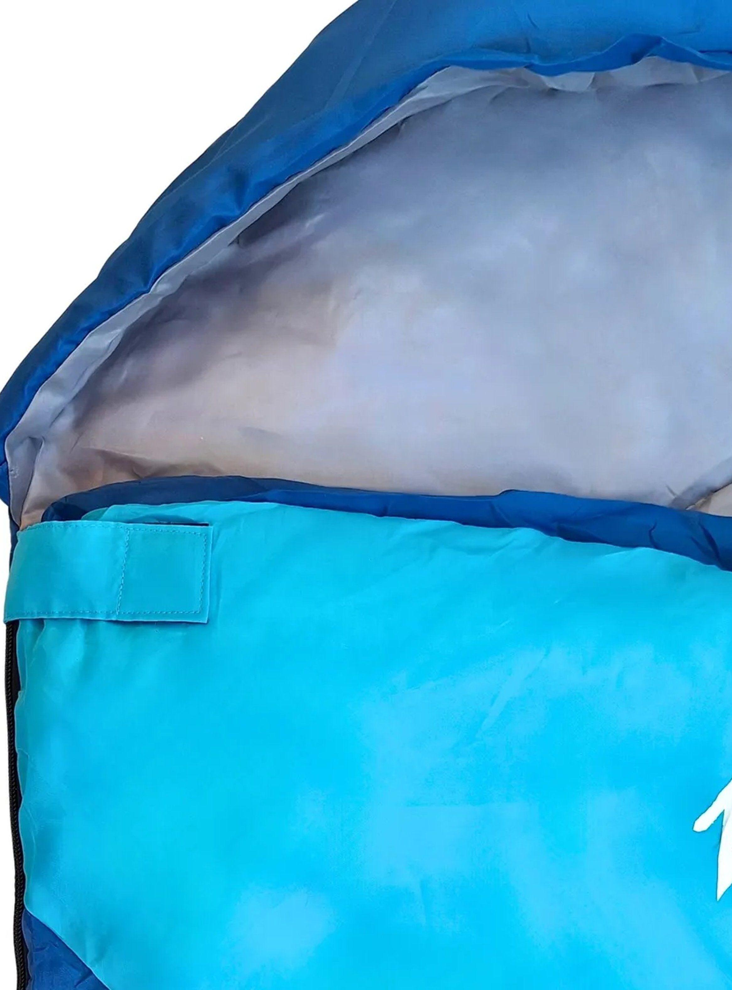 Saco de Dormir Ligero Impermeable Azul-4