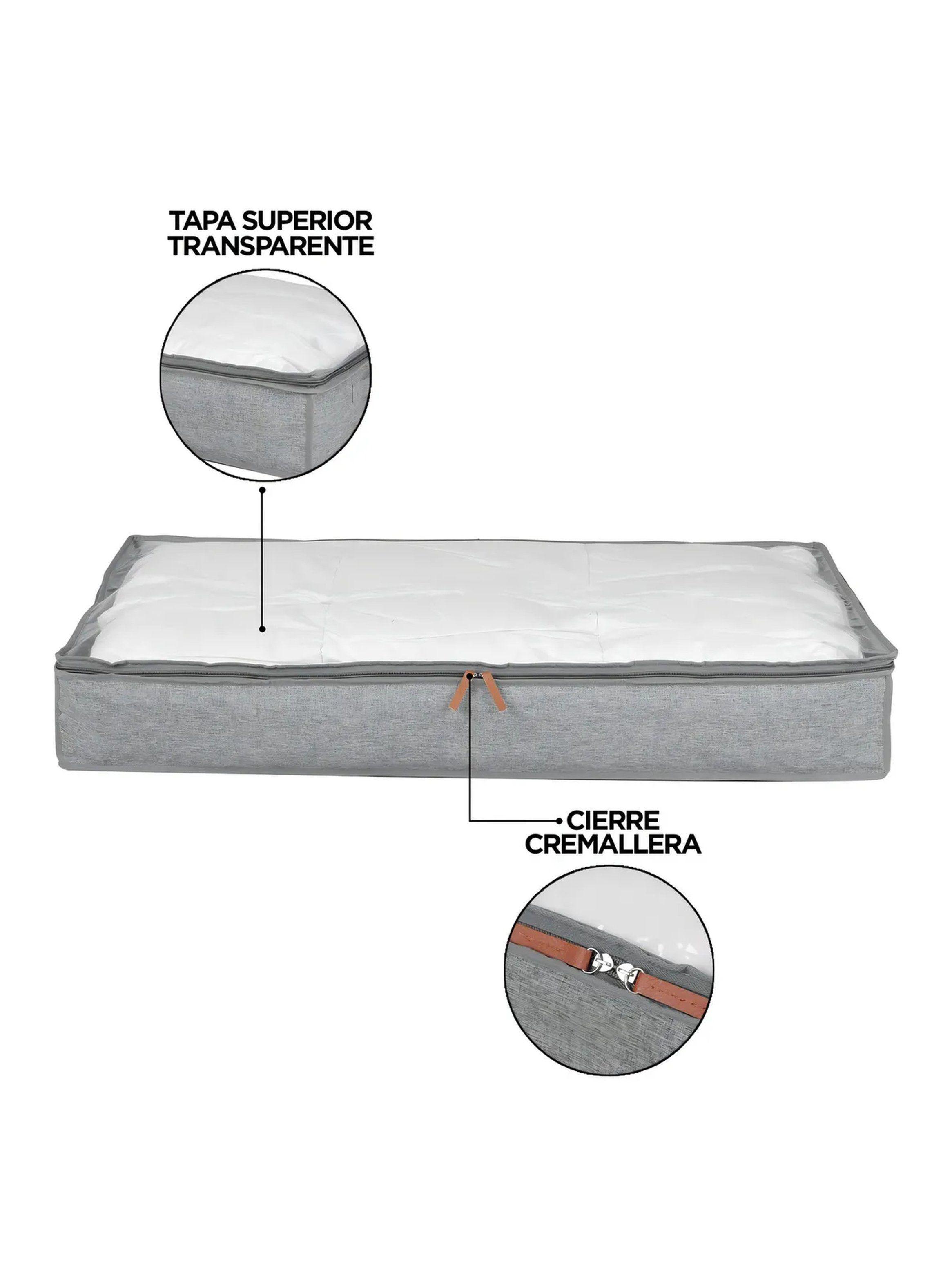 Organizador de Ropa Tela Transpirable Tapa Transparente Set 3 Piezas-1