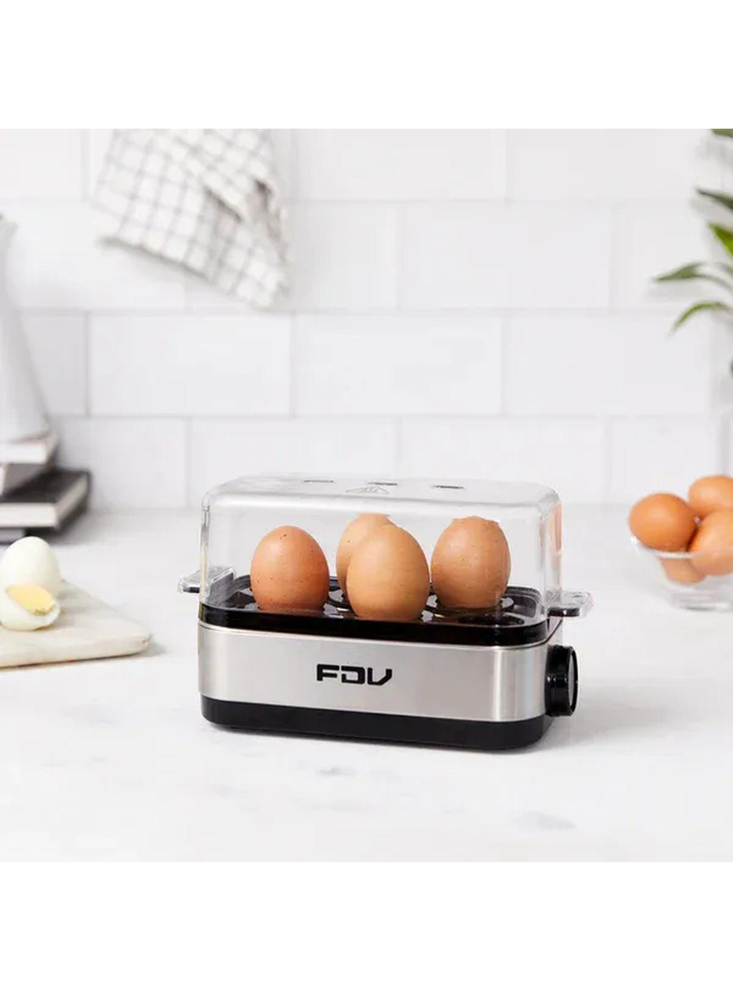 Cocedor de Huevos Eléctrico 6 Huevos Acero Inoxidable Control Manual-1