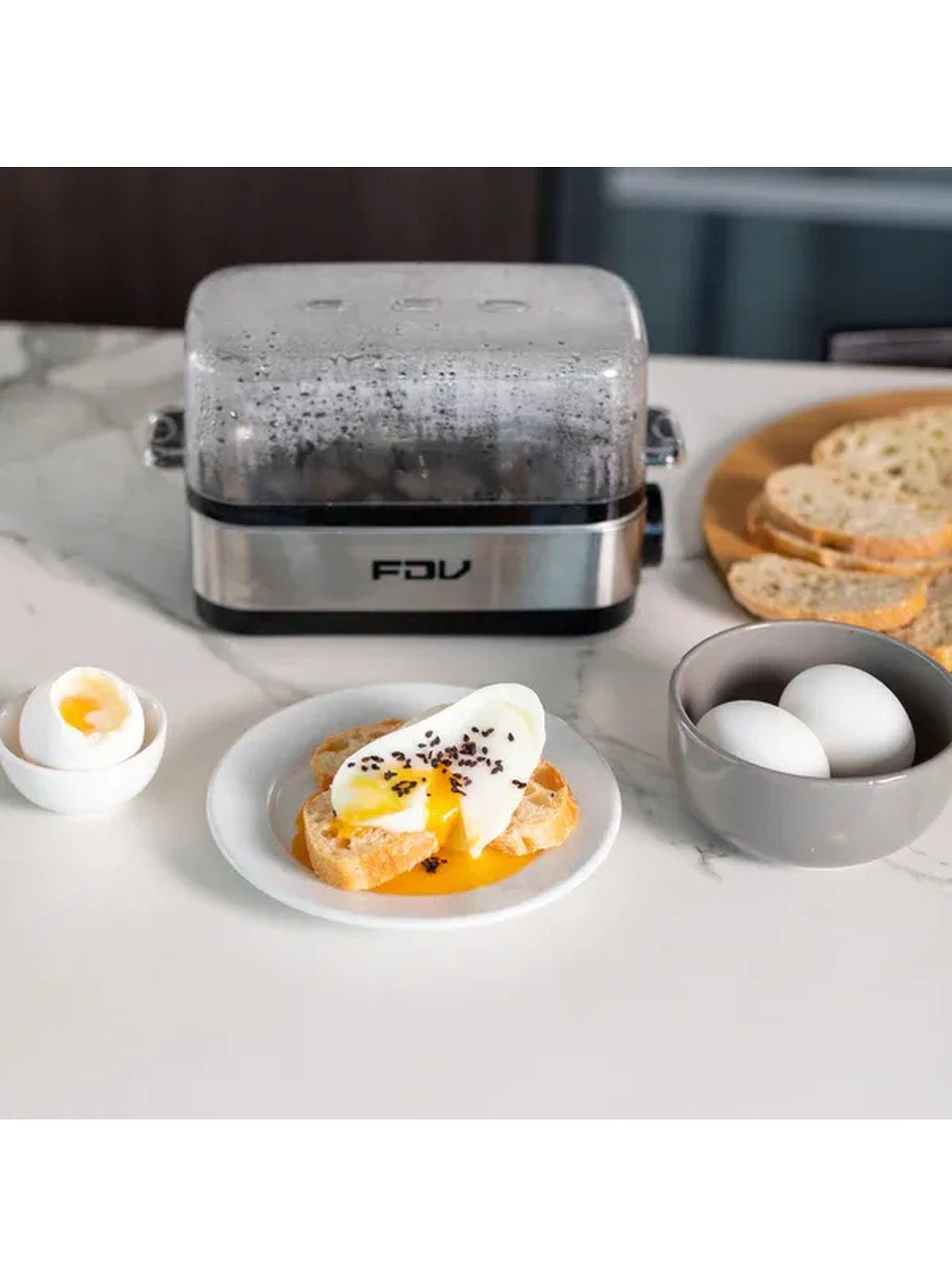 Cocedor de Huevos Eléctrico 6 Huevos Acero Inoxidable Control Manual-2