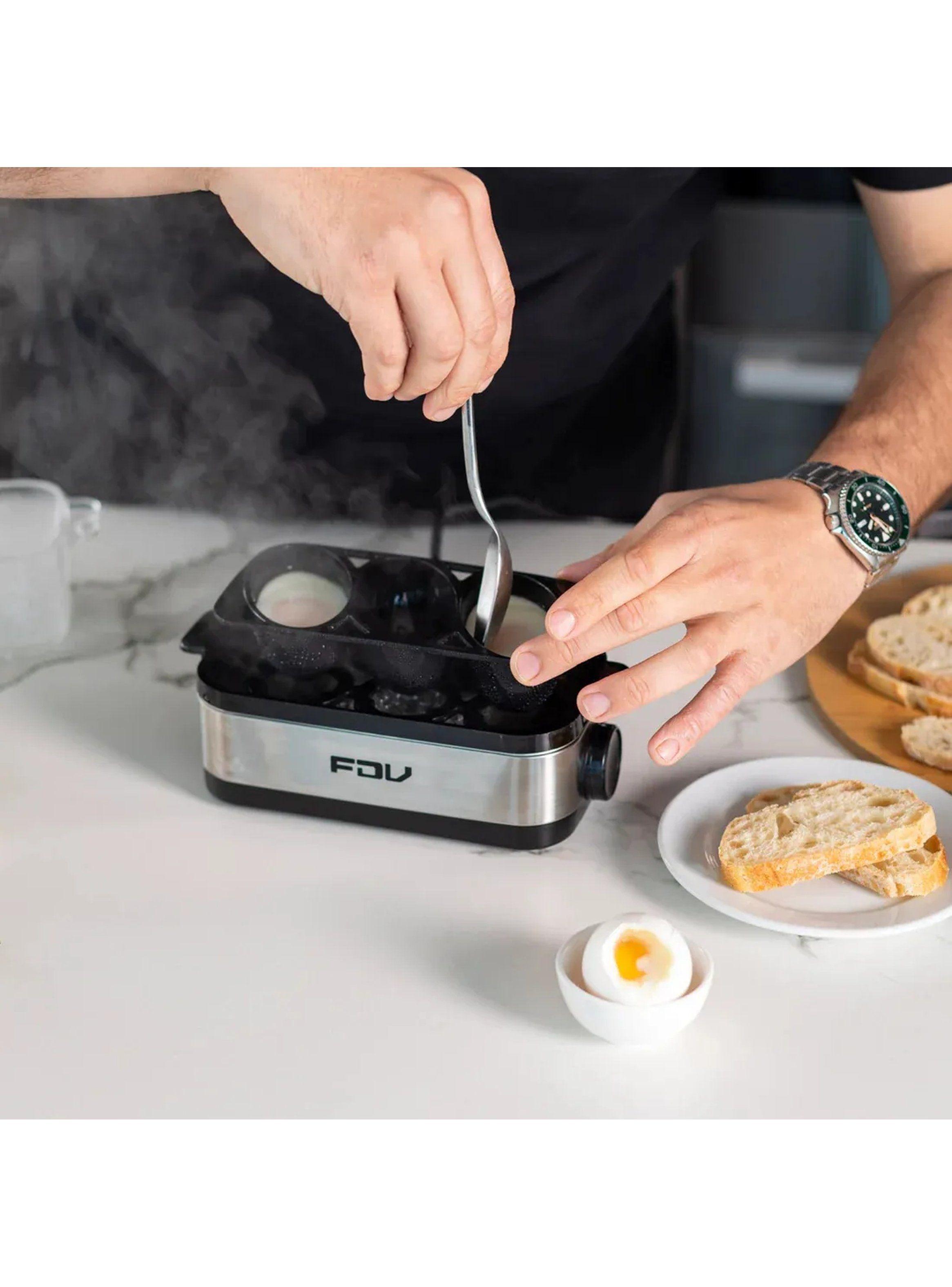 Cocedor de Huevos Eléctrico 6 Huevos Acero Inoxidable Control Manual-3