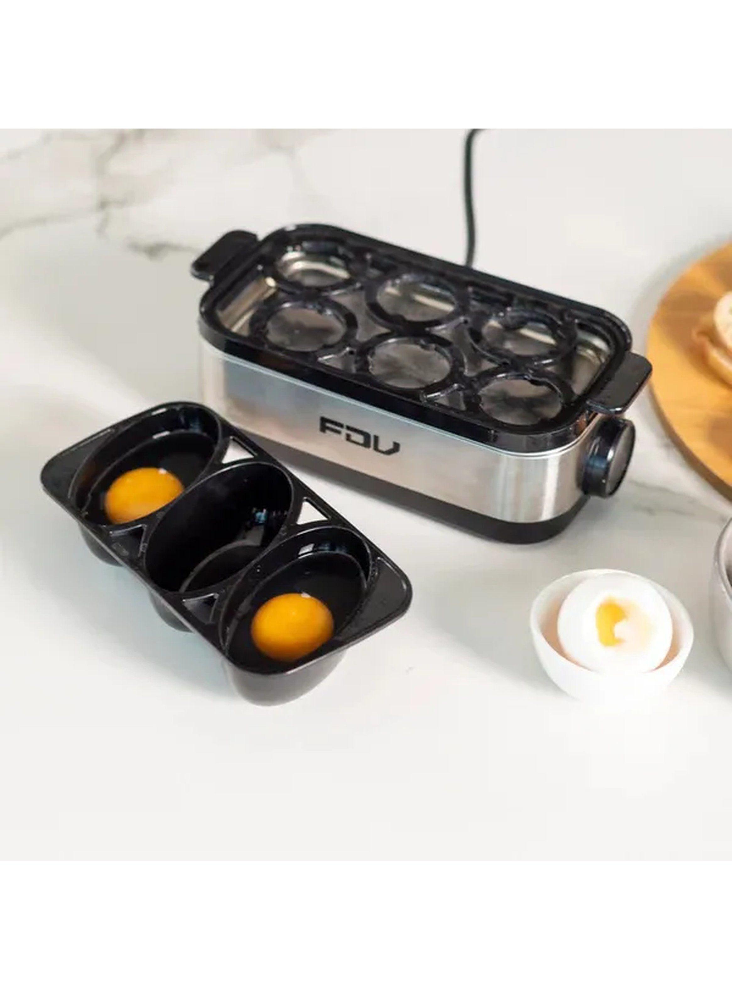 Cocedor de Huevos Eléctrico 6 Huevos Acero Inoxidable Control Manual-4