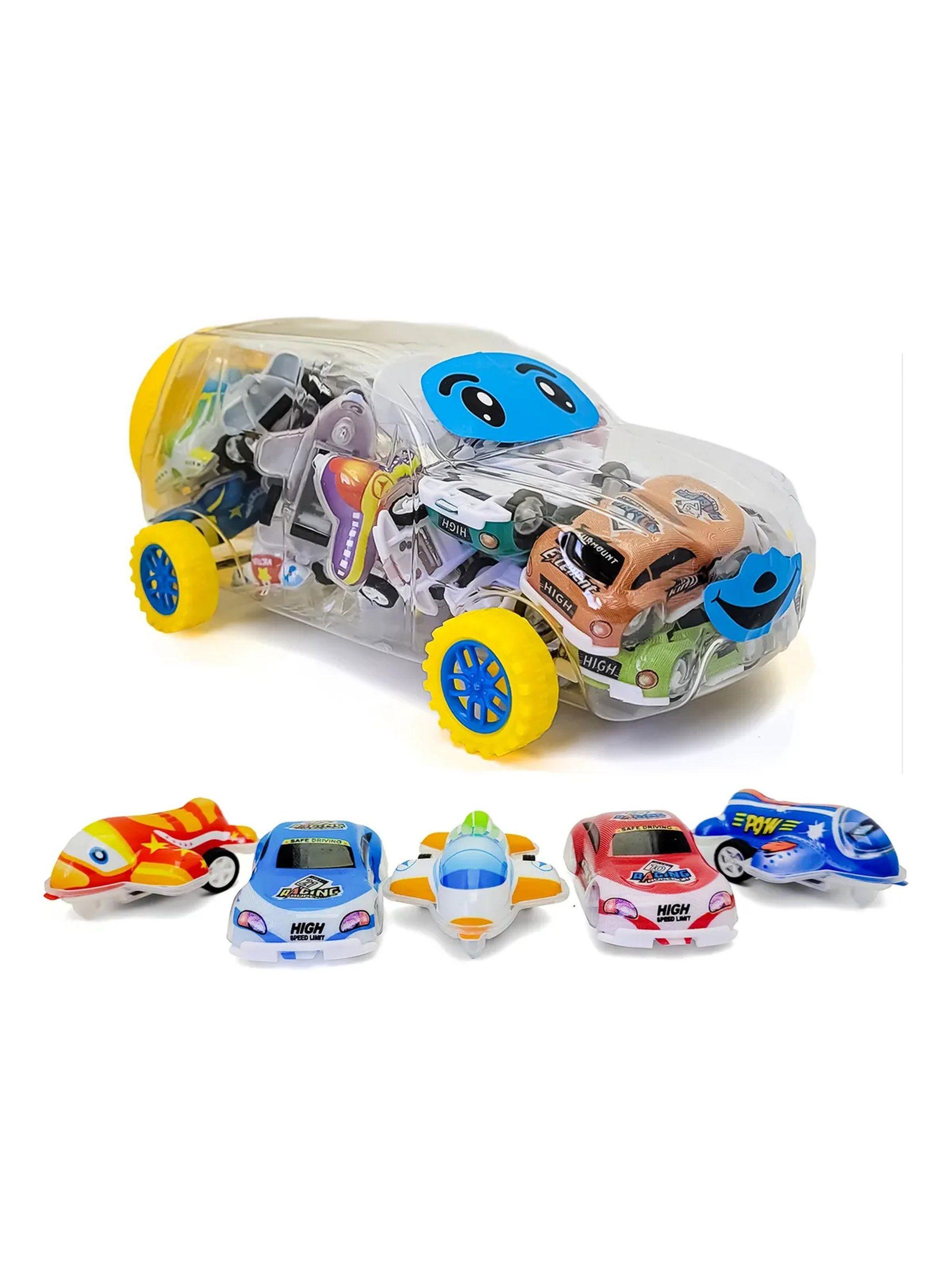 Set De Autitos Y Aviones A Fricción | Pack 16 Unidades-0