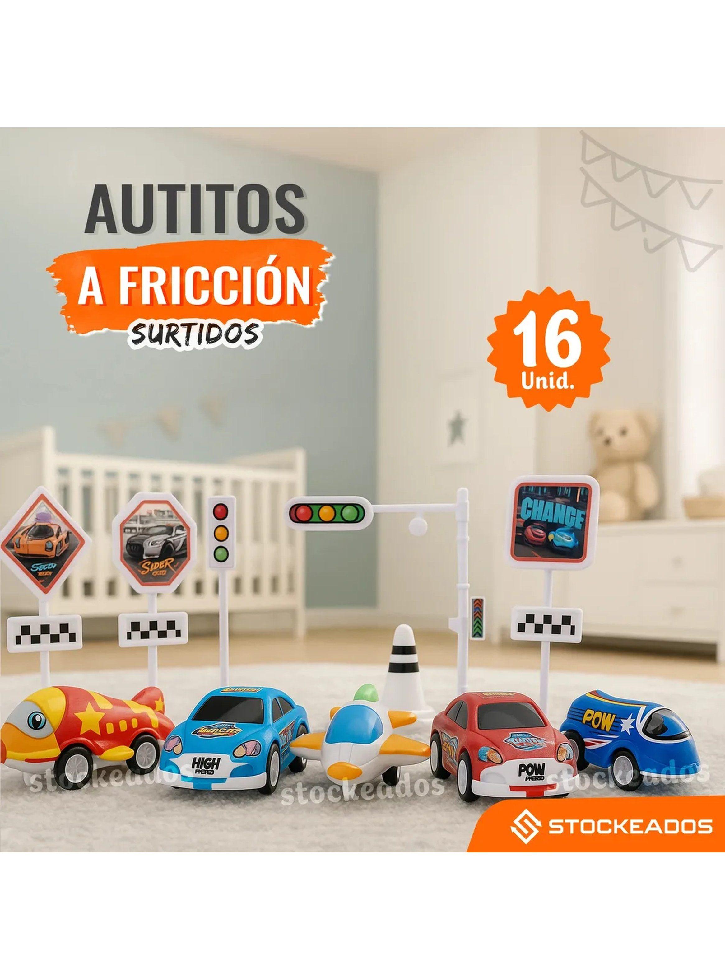 Set De Autitos Y Aviones A Fricción | Pack 16 Unidades-1