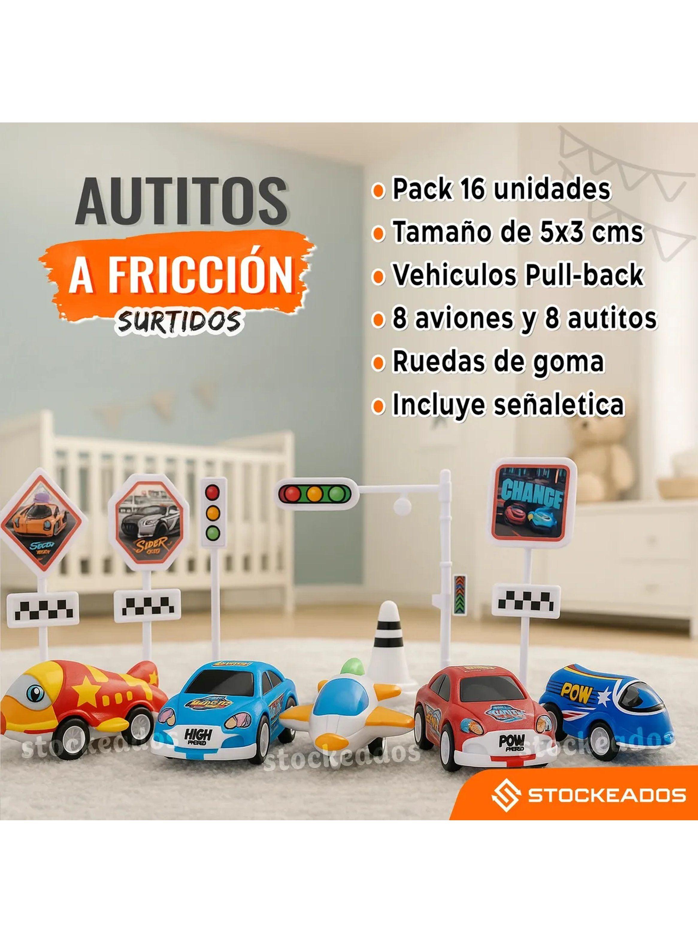 Set De Autitos Y Aviones A Fricción | Pack 16 Unidades-2