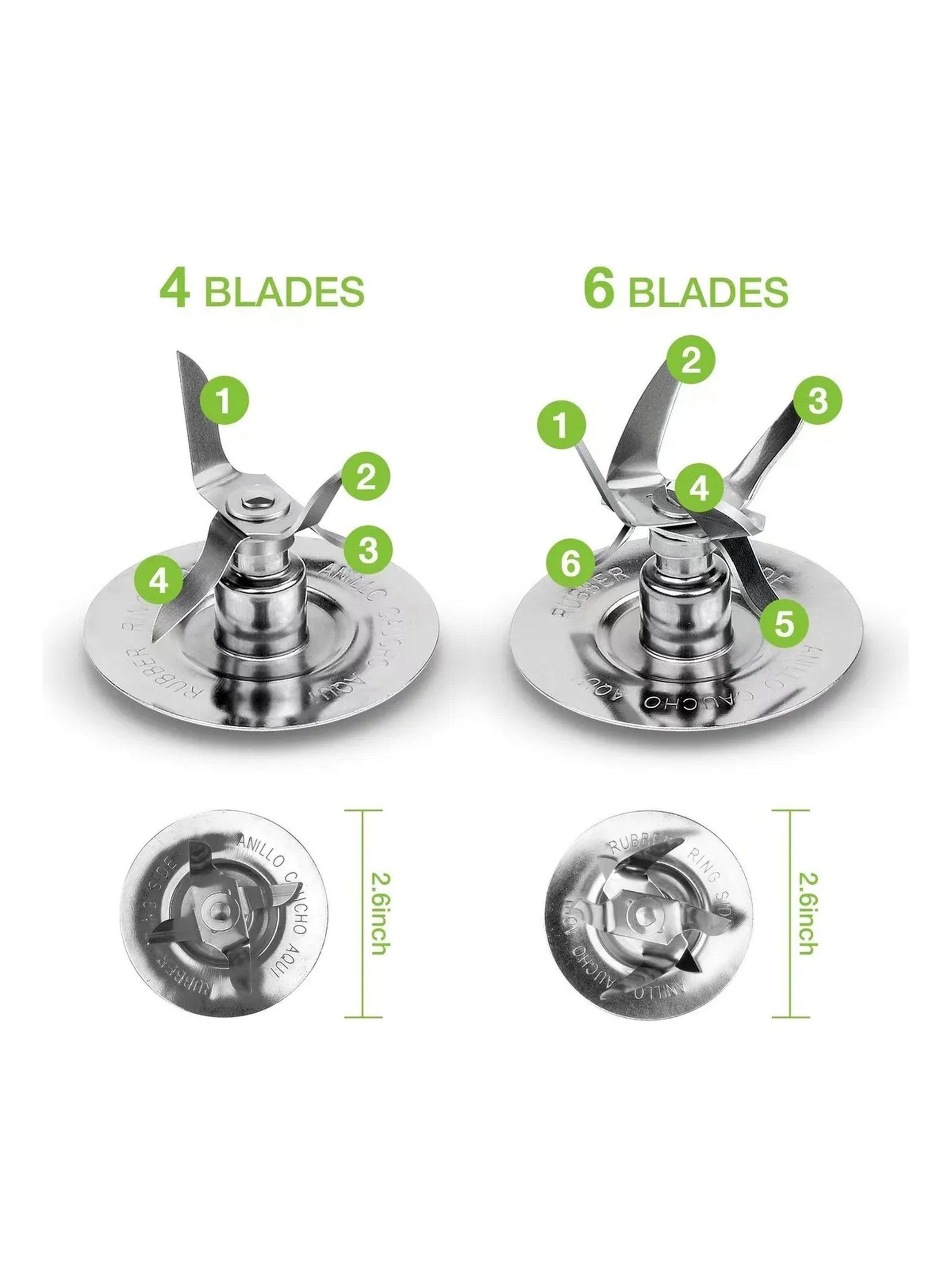 Cuchilla Batidora Acero Inoxidable 6 Hojas Repuesto-2