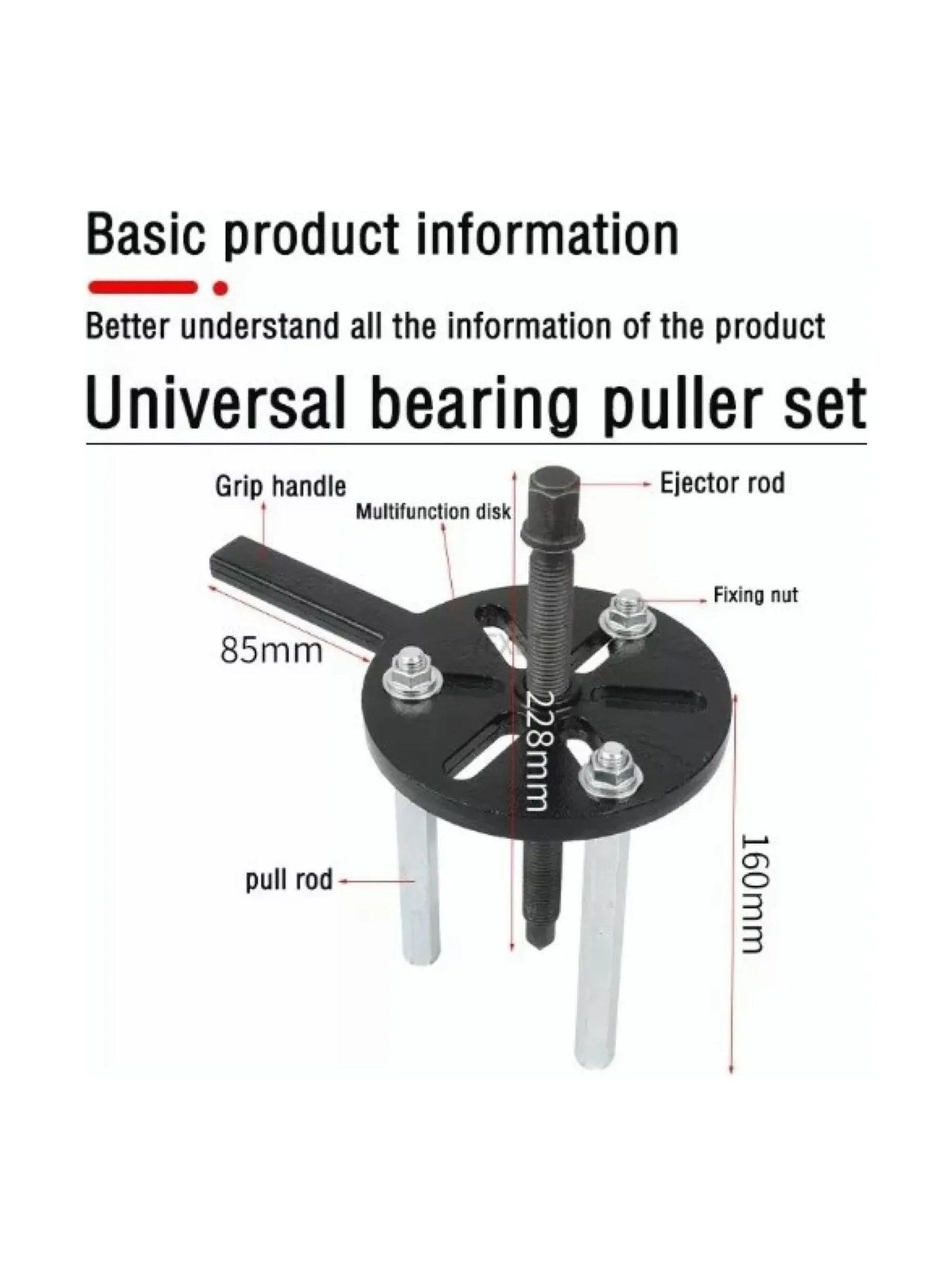 Juego de Extractores de Rodamientos Universal Acero Ajustable-3