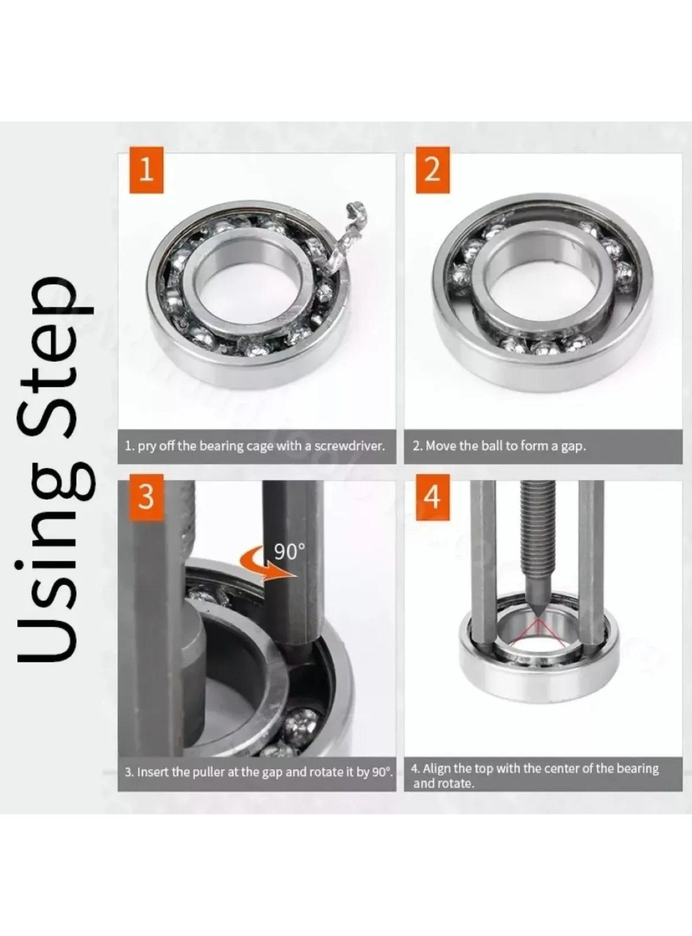 Juego de Extractores de Rodamientos Universal Acero Ajustable-6