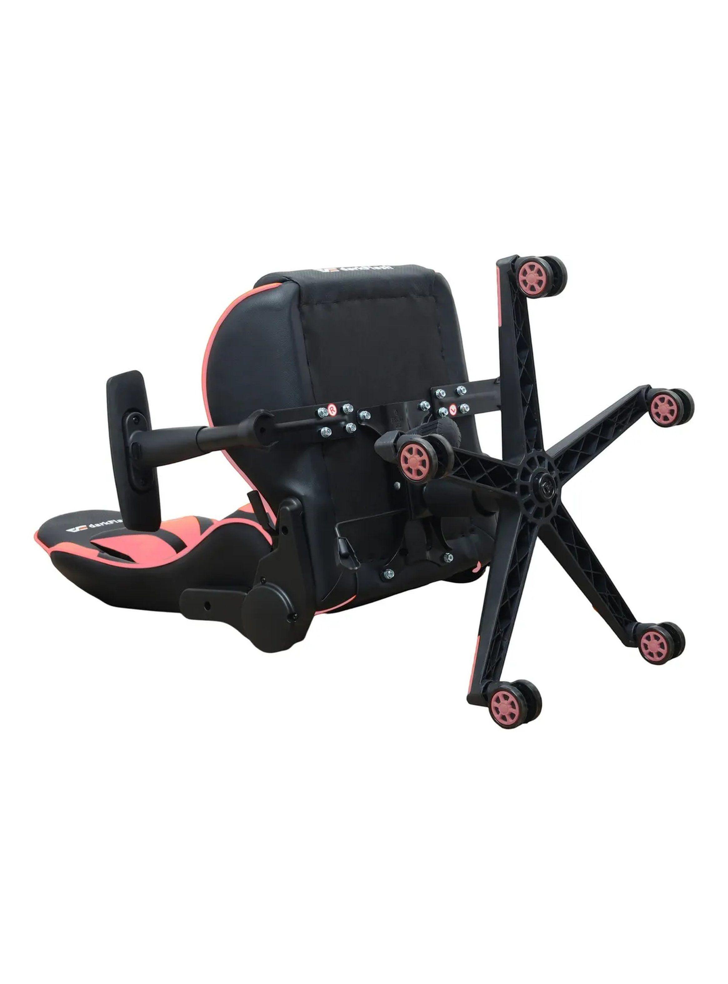 Silla Gamer Ergonómica Ajustable Rosa Y Negro-8