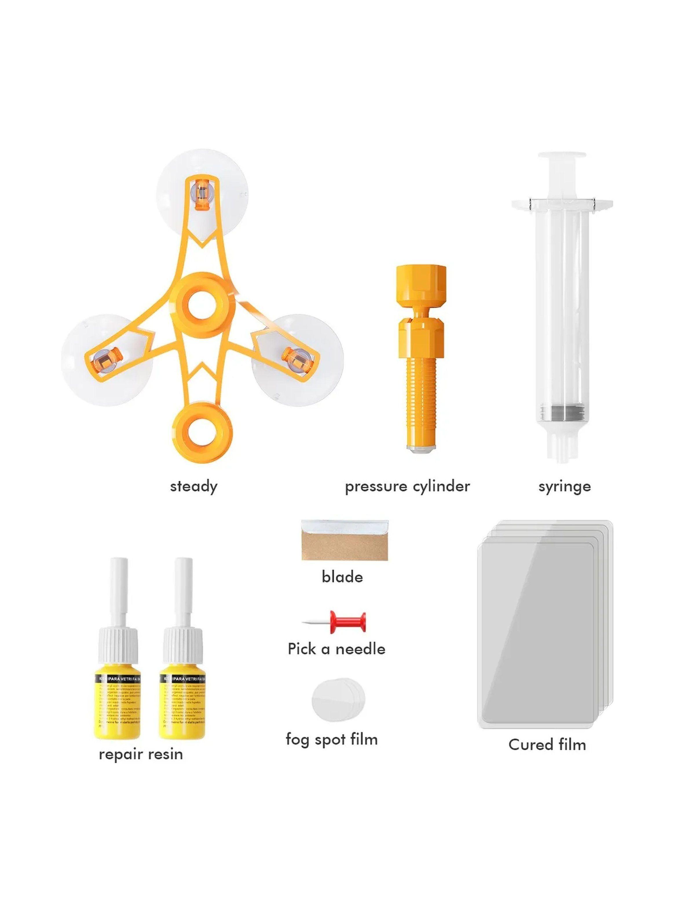 Kit de Reparación de Parabrisas de Vidrio Automotriz-8
