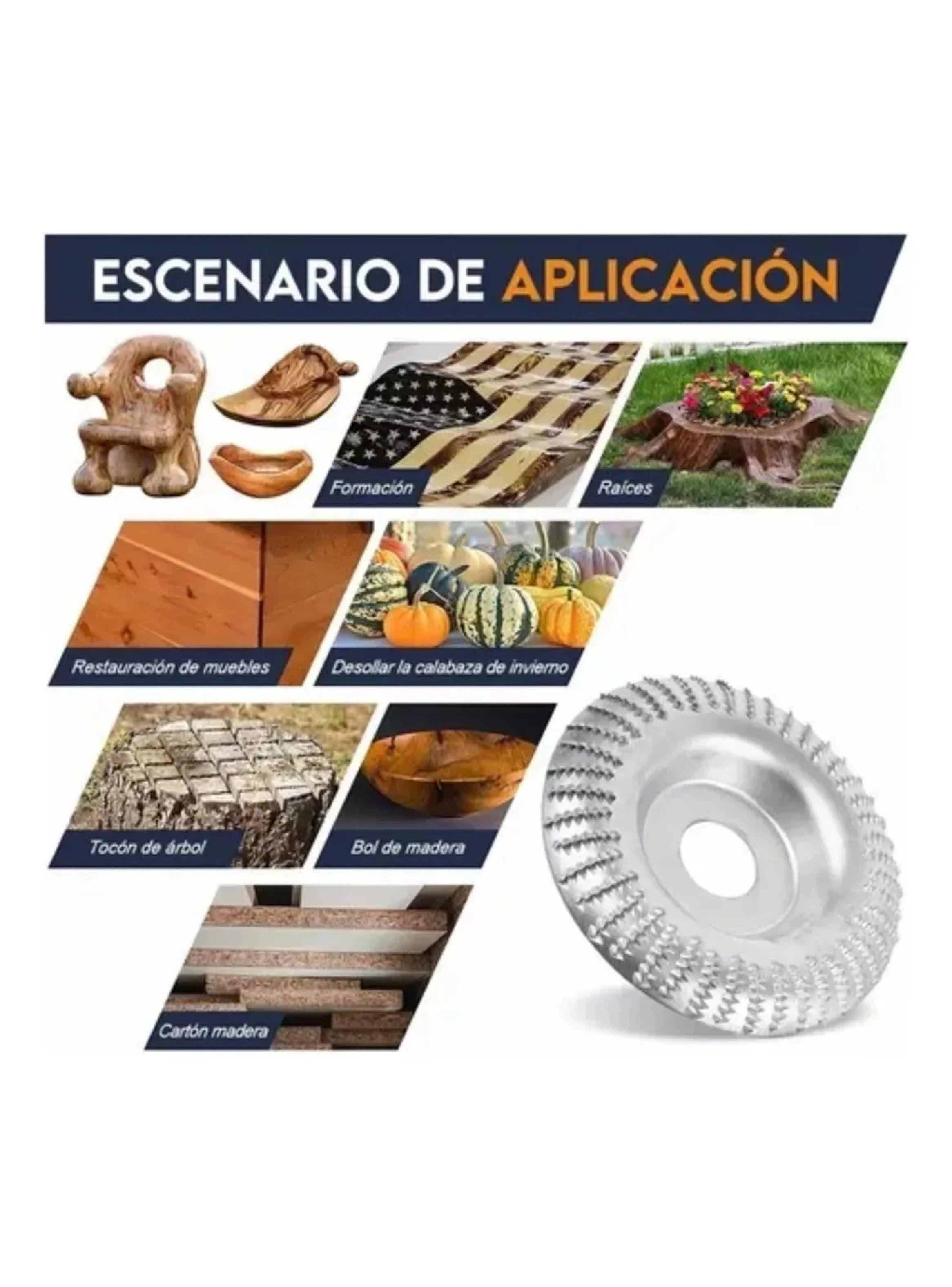 Discos Talladores Para Madera 100mm Acero Inoxidable-7