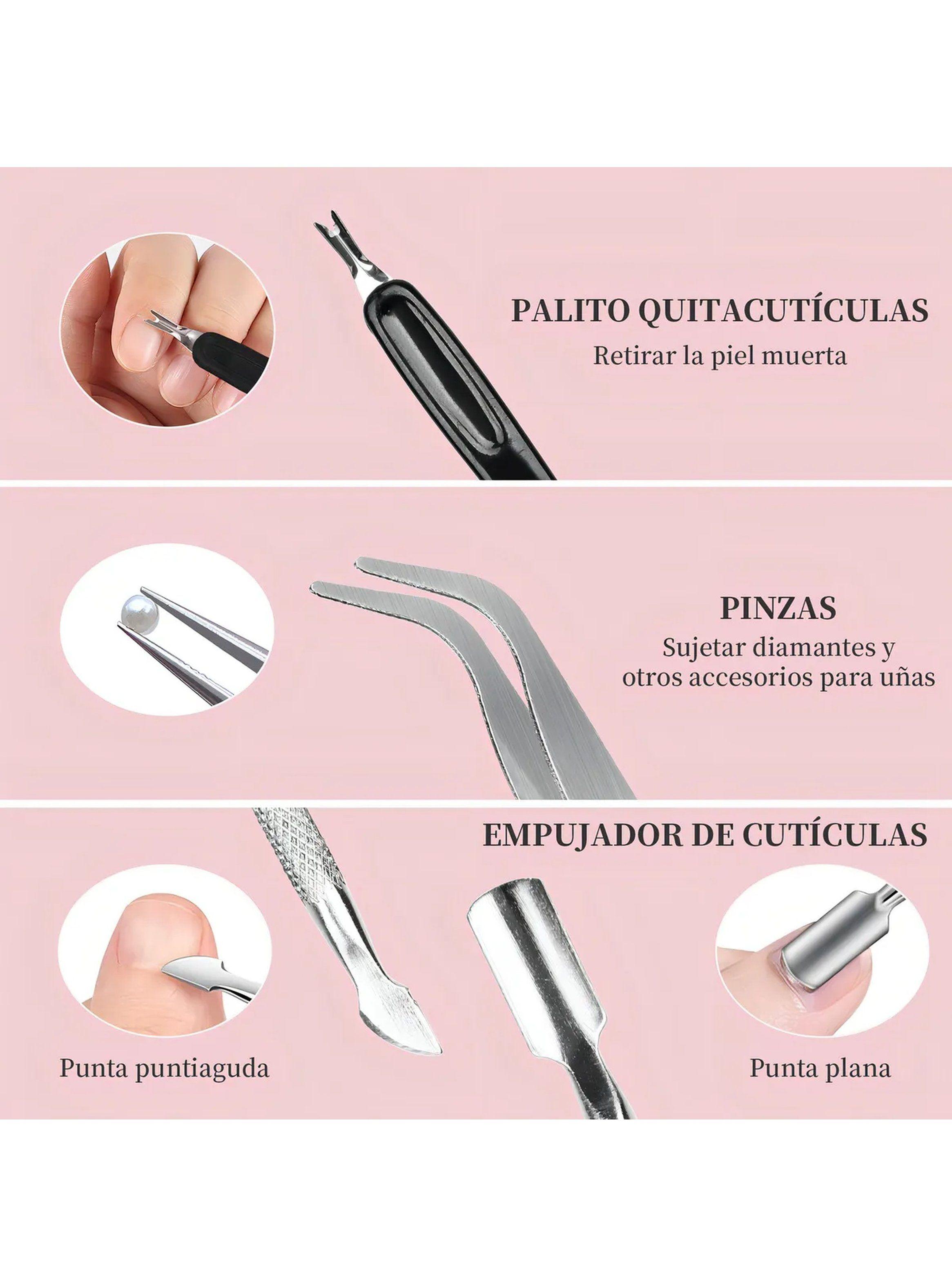 Set de Herramientas para Manicure y Pedicure | Acero Inoxidable-2