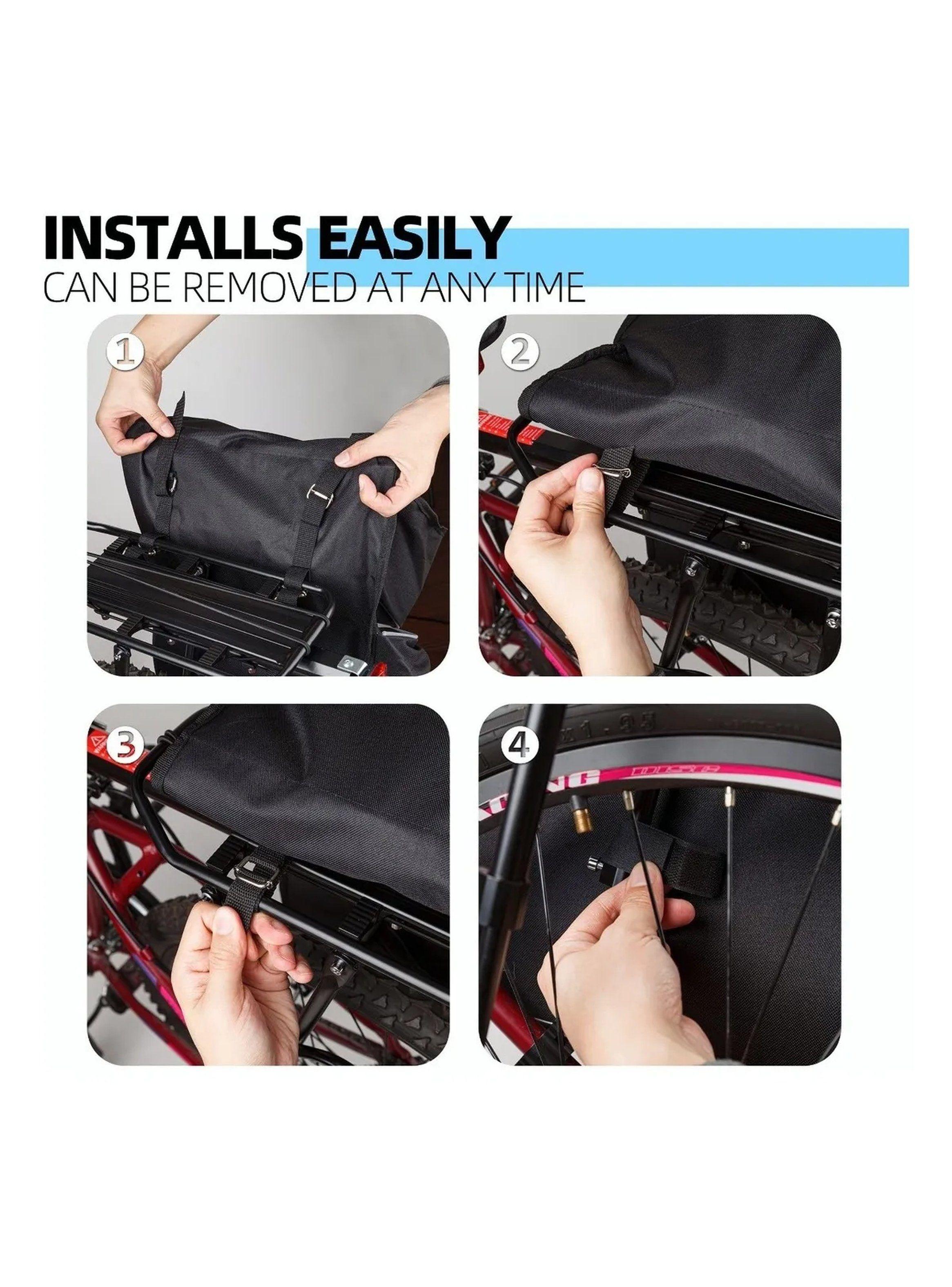 Alforjas para Bicicleta Impermeables Reflectantes 31L-3