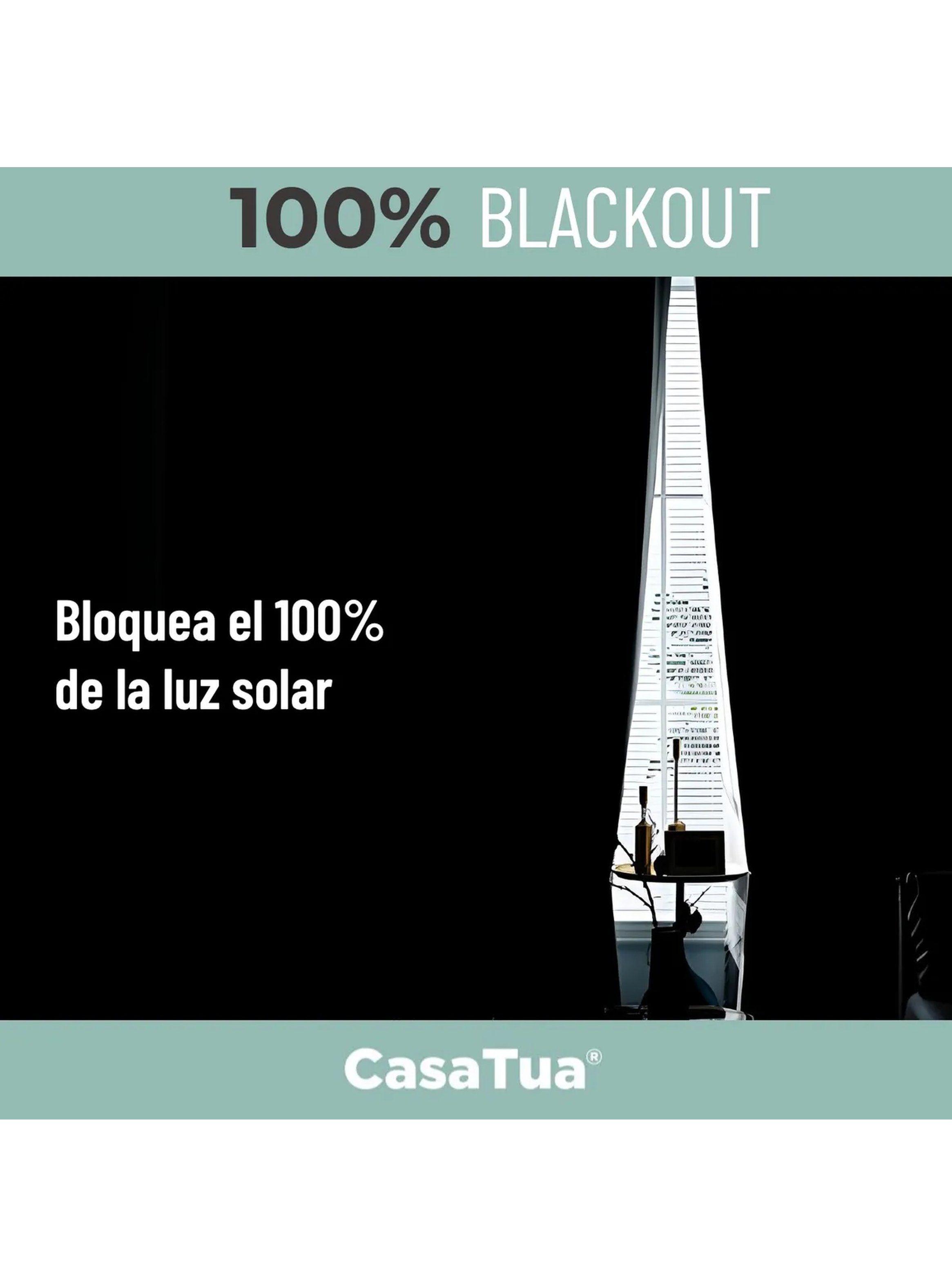 Cortinas Blackout 100% Oscuridad Tejido Textura Lino Aislante-5