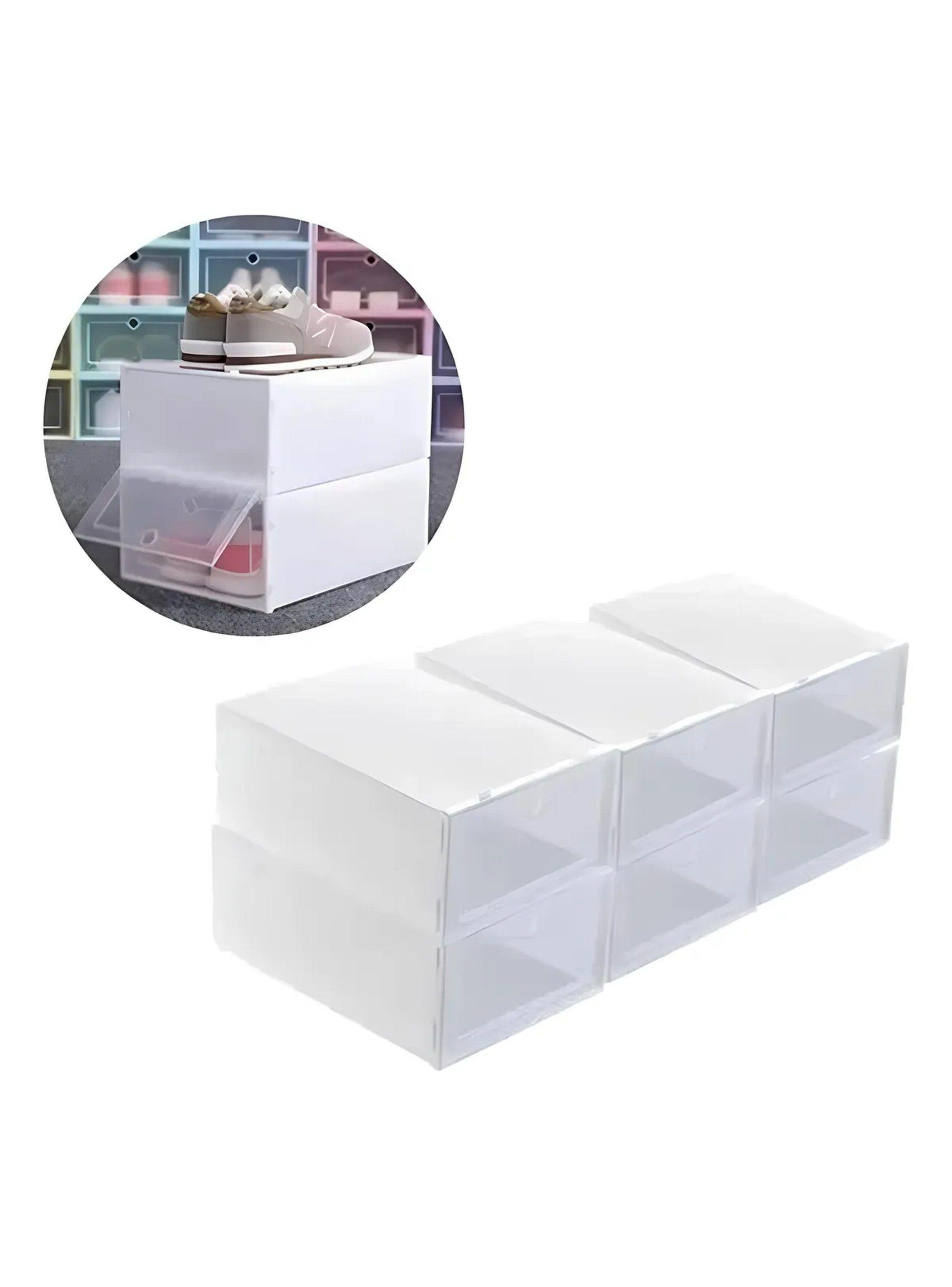 Caja de Almacenamiento Plástica Transparente 35x23x14 cm Apilable-0