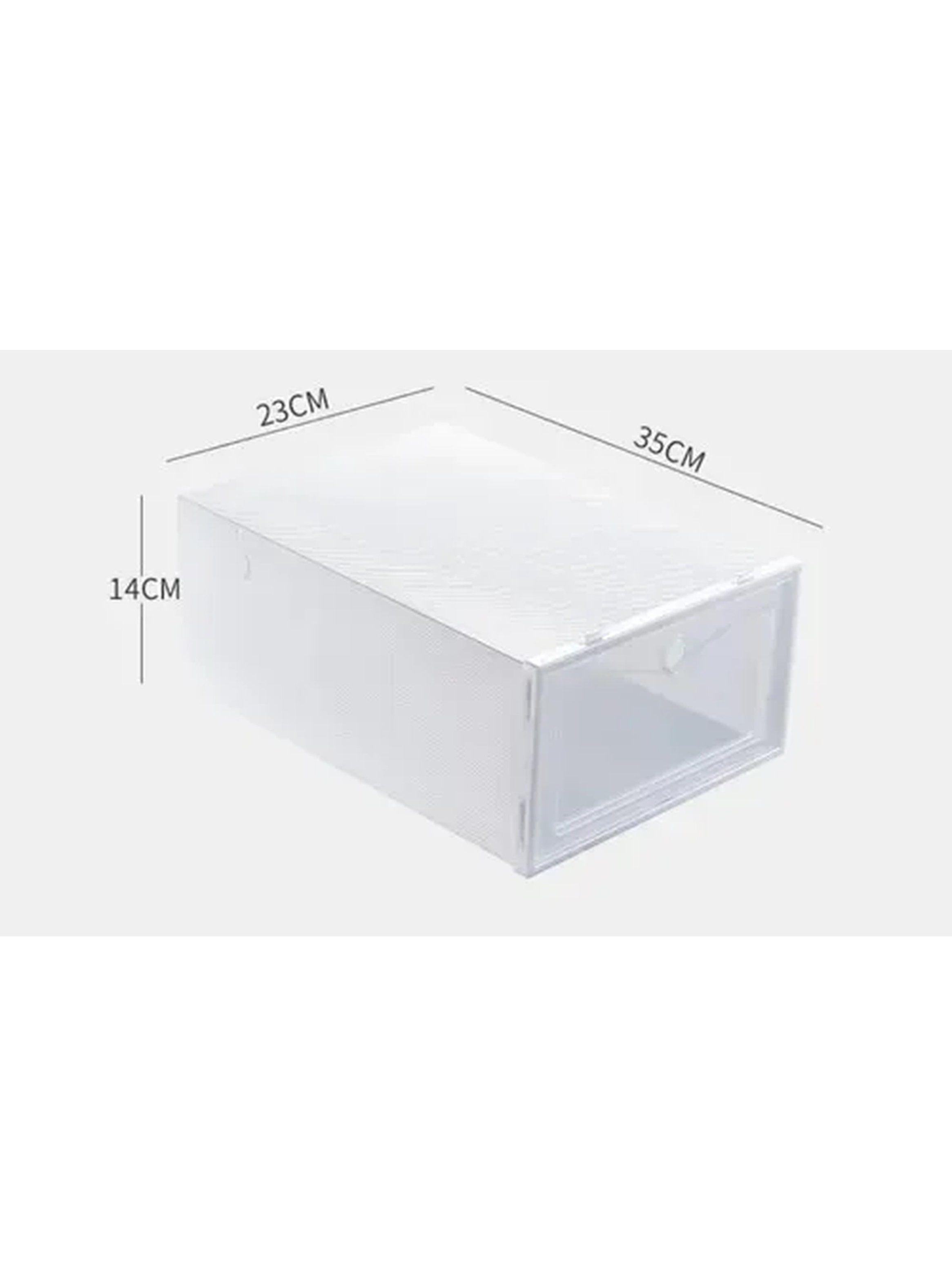 Caja de Almacenamiento Plástica Transparente 35x23x14 cm Apilable-1