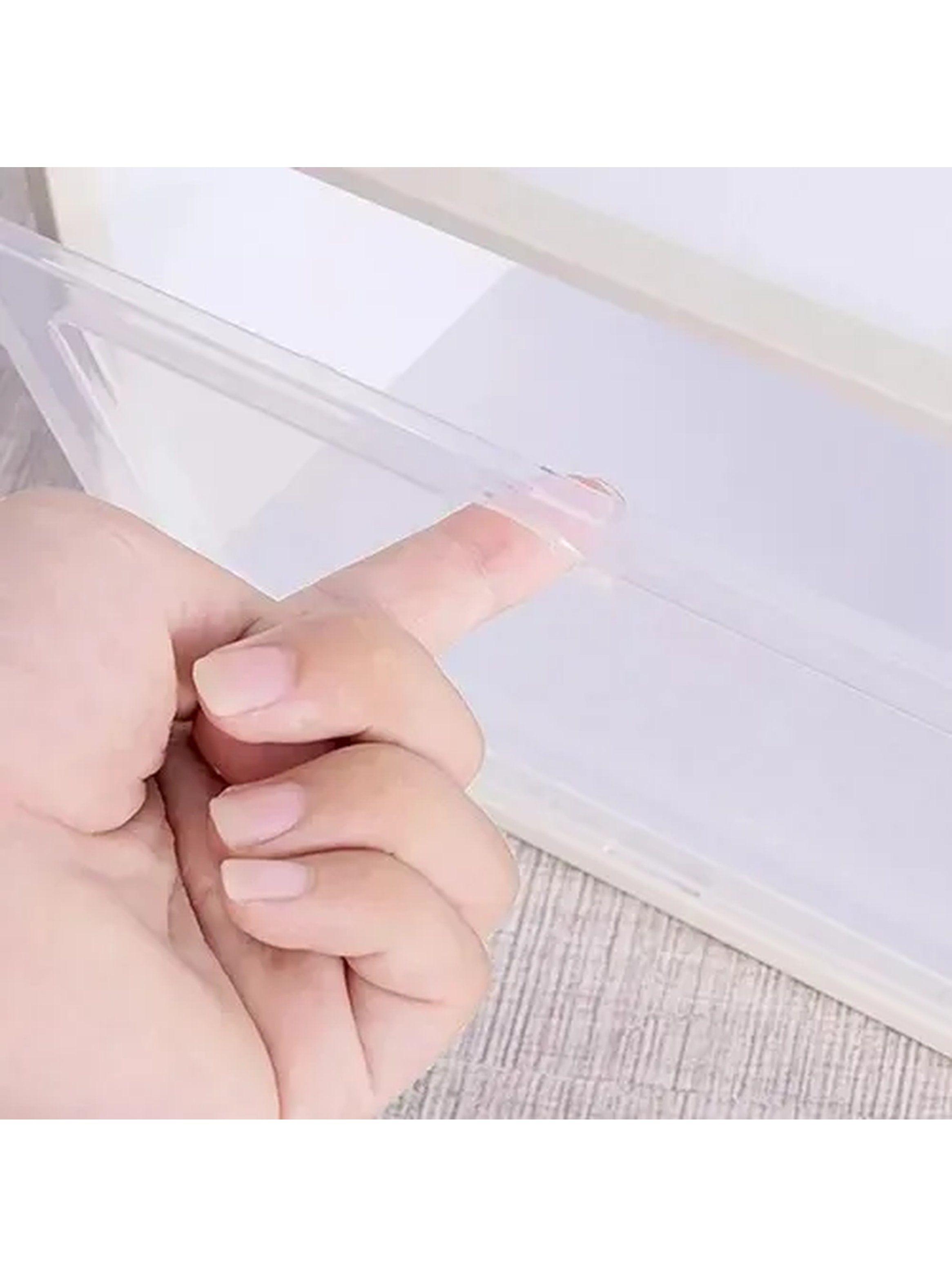 Caja de Almacenamiento Plástica Transparente 35x23x14 cm Apilable-5