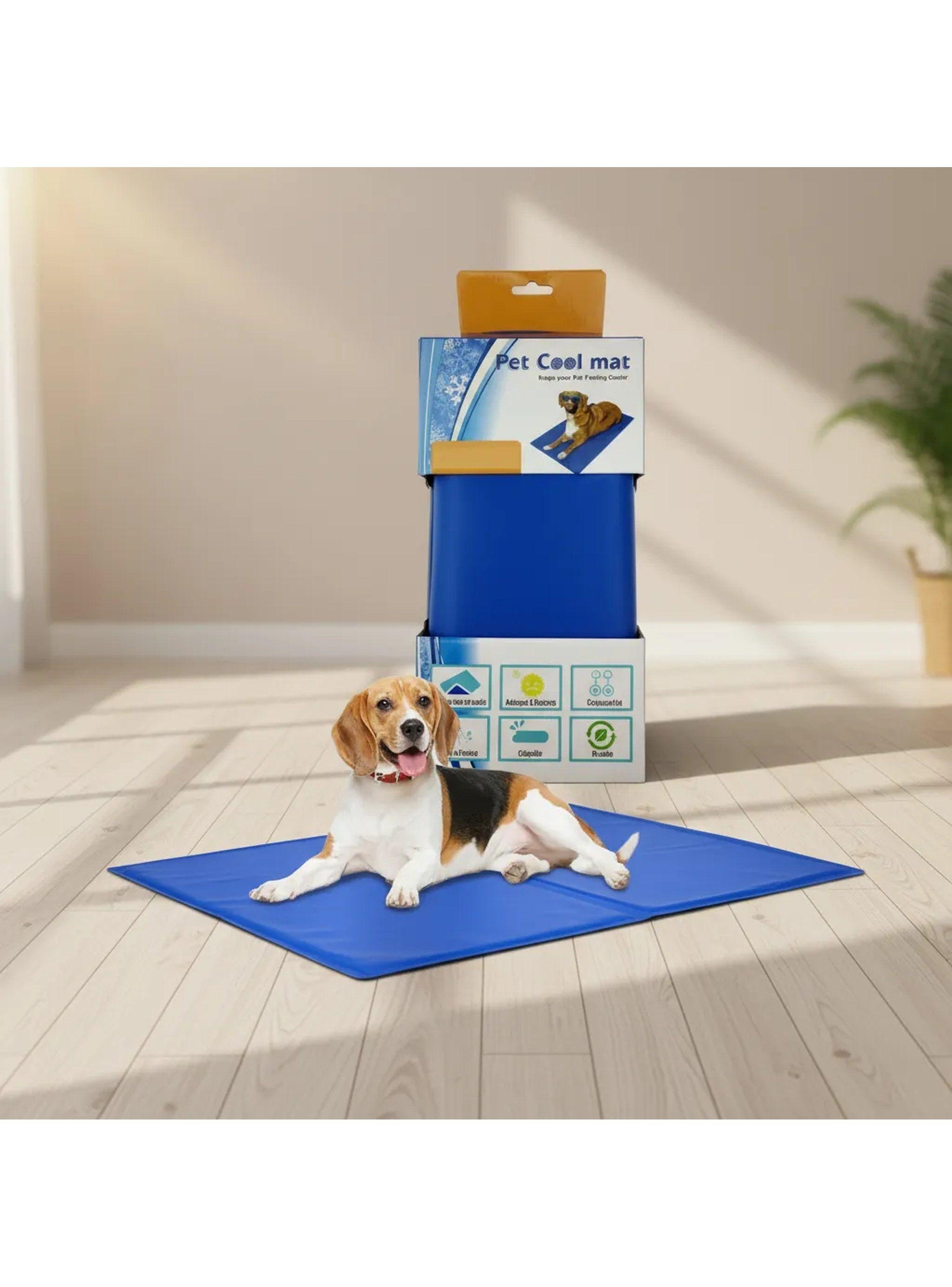 Alfombrilla Refrigerante para Mascotas Material de Poliéster Resistente Azul-6