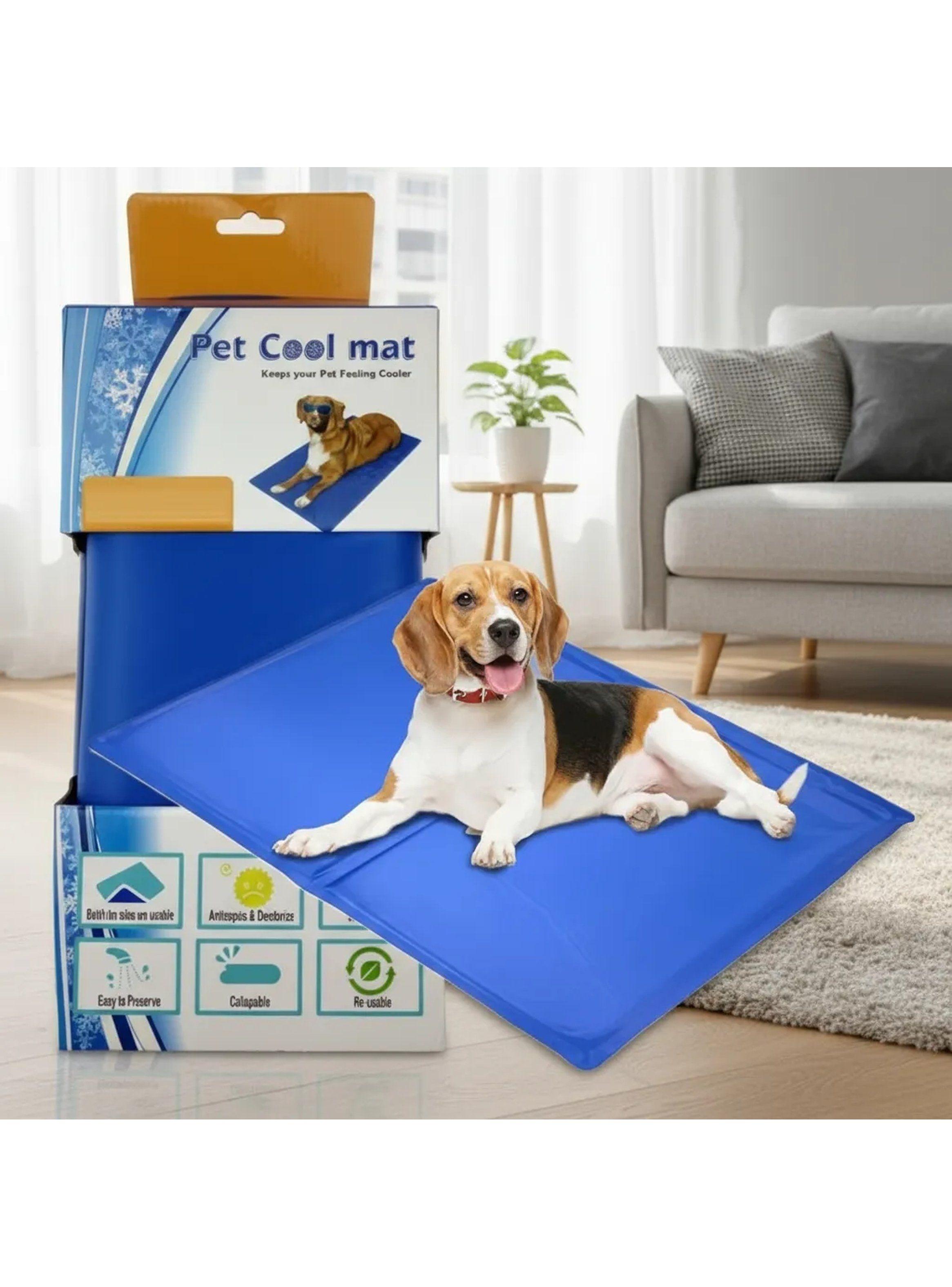 Alfombrilla Refrigerante para Mascotas Material de Poliéster Resistente Azul-7