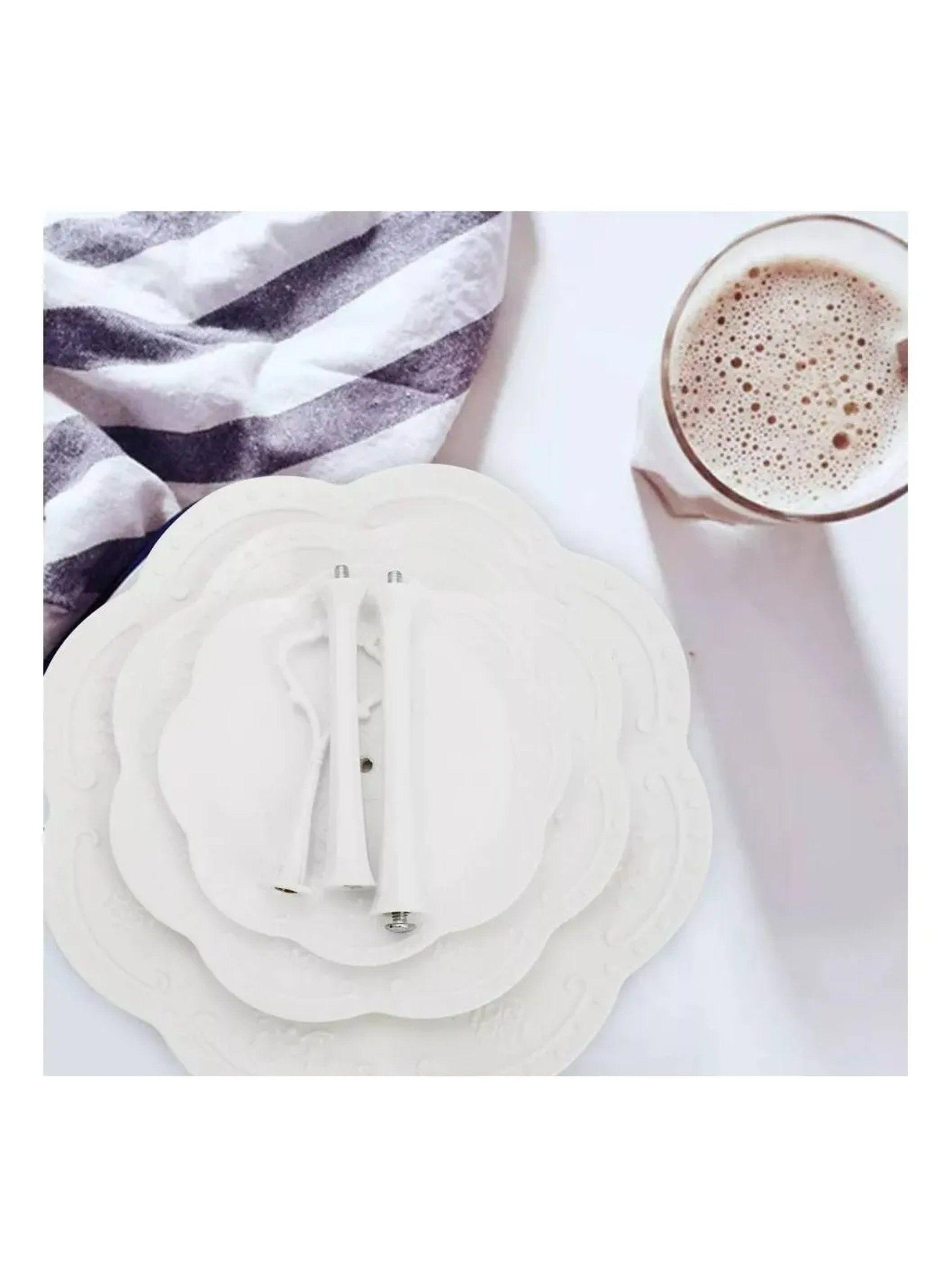 Soporte Para Cupcakes Tres Niveles Plástico Blanco 39 cm-4