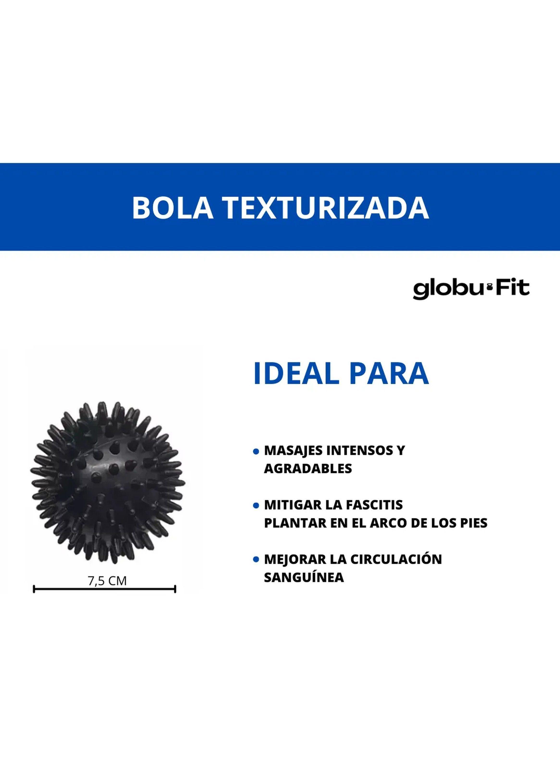 Kit de Rodillos de Masaje 5 en 1 Goma Texturizada Negros-6