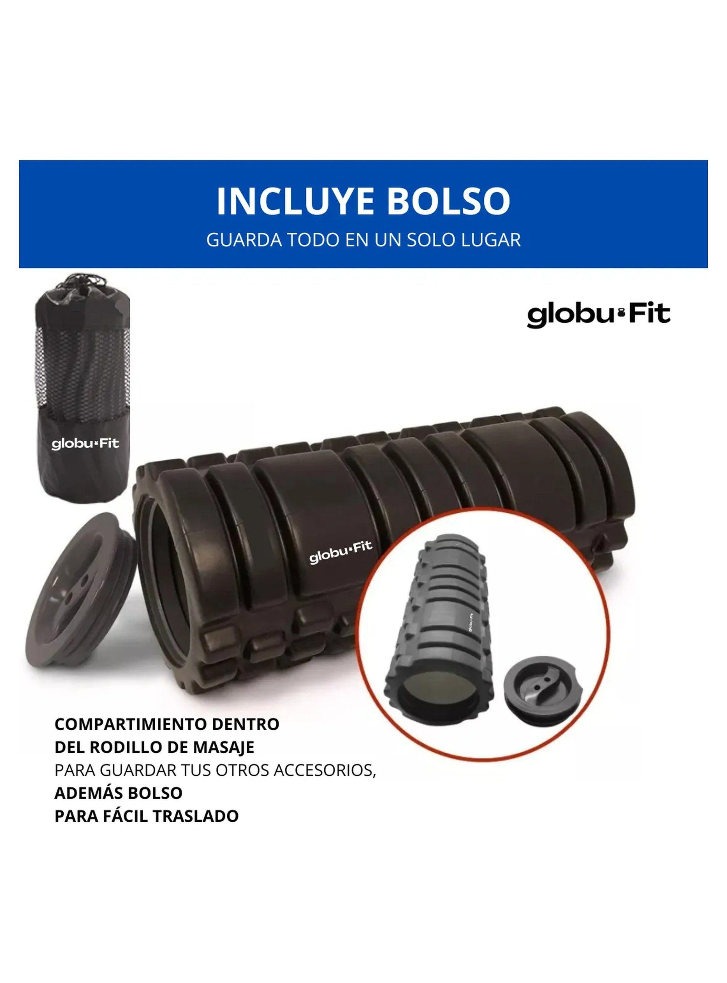 Kit de Rodillos de Masaje 5 en 1 Goma Texturizada Negros-7