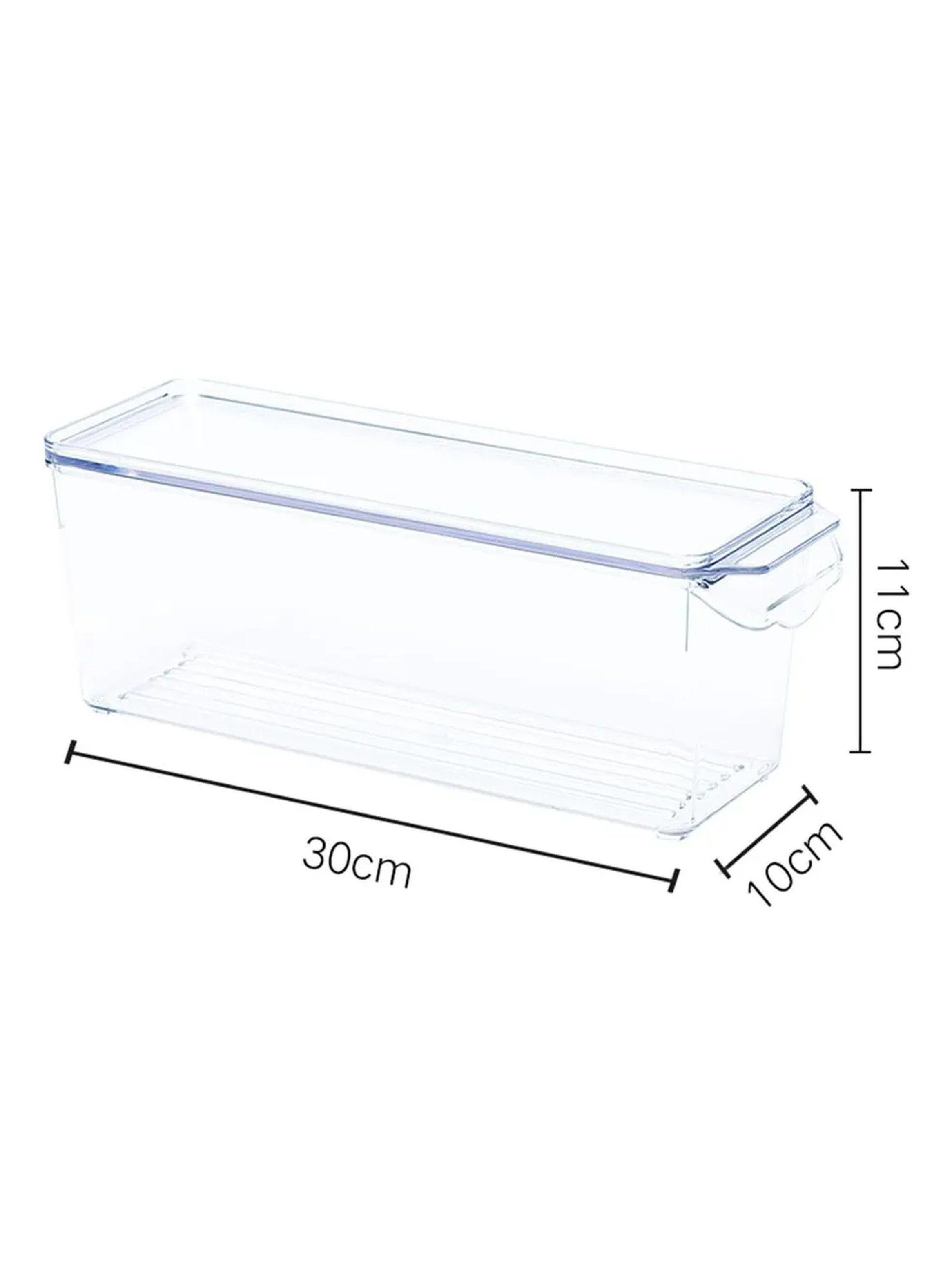 Contenedor de Alimentos Transparente 30x11x10 cm Plástico Rectangular-2