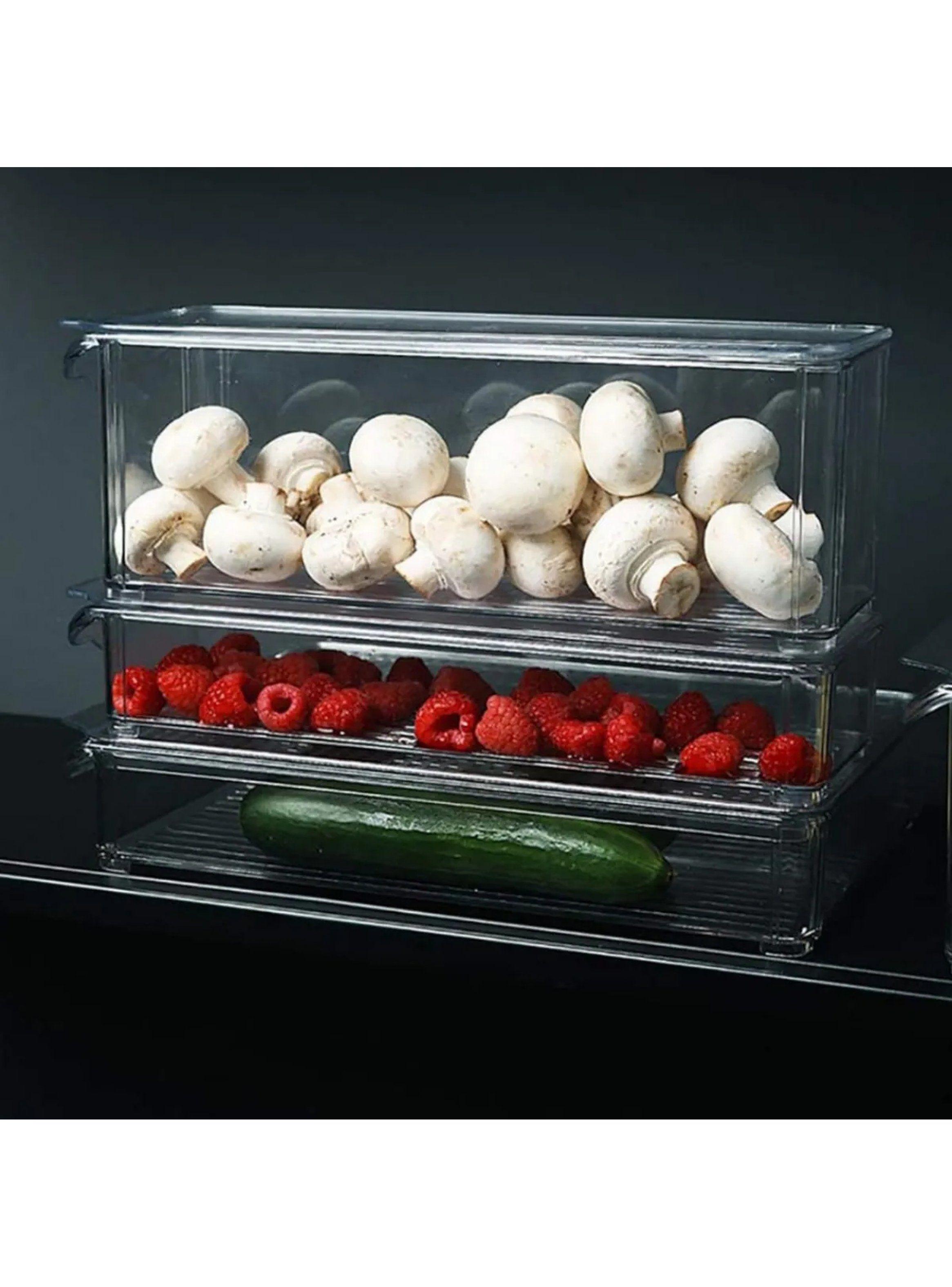Contenedor de Alimentos Transparente 30x11x10 cm Plástico Rectangular-4