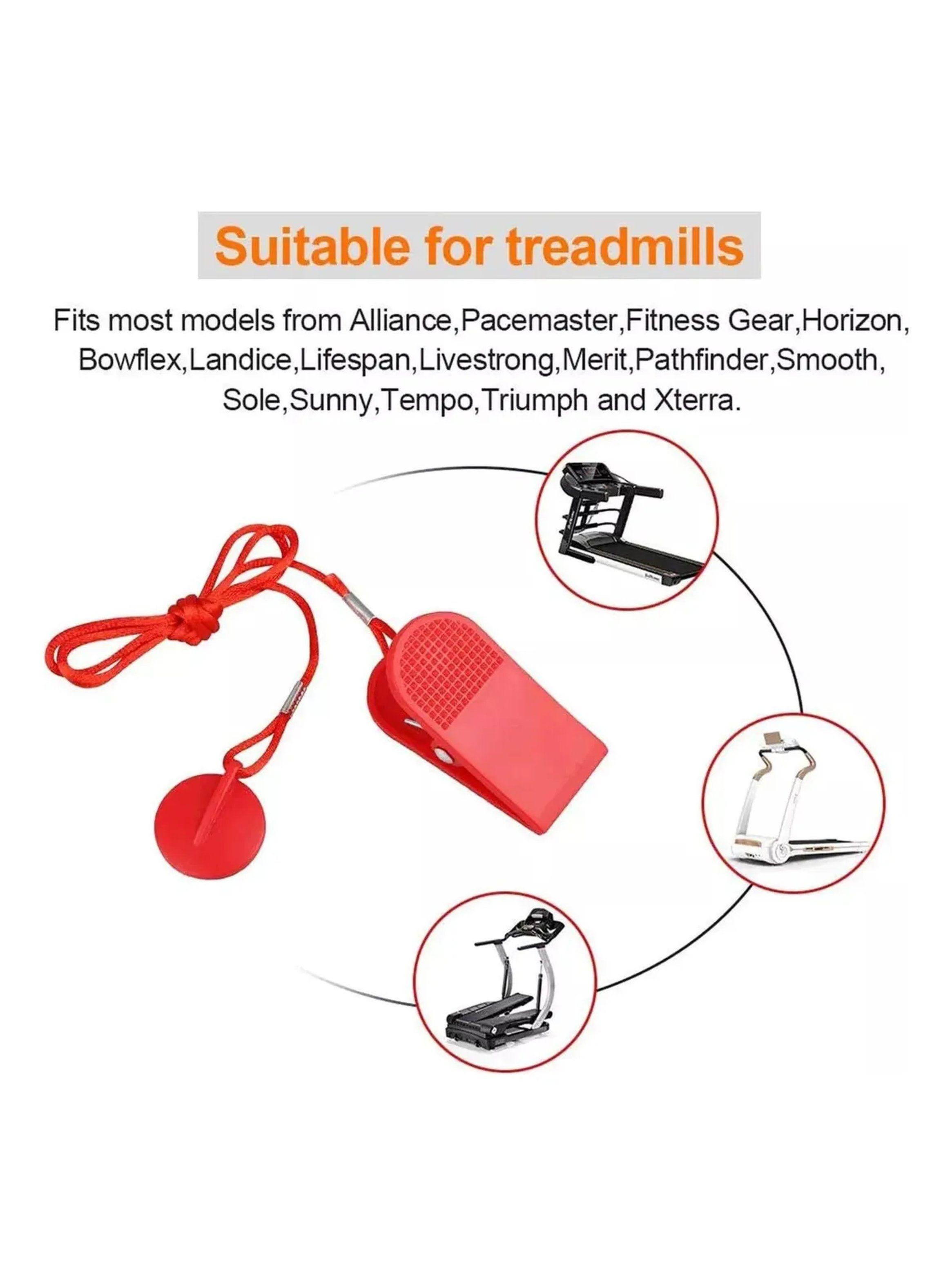 Llave de Seguridad para Cinta de Correr Ajustable 1M Roja-2