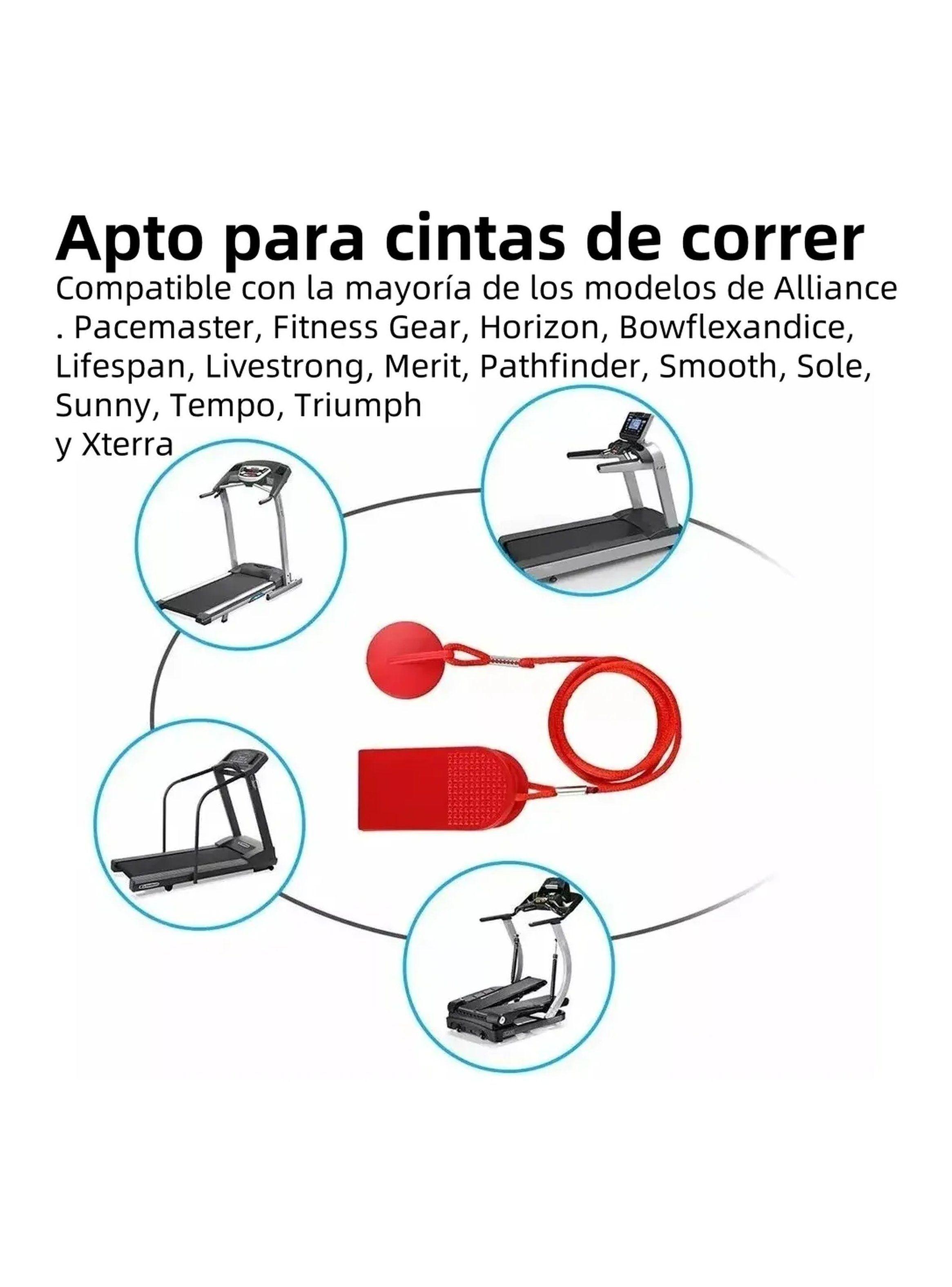 Llave de Seguridad para Cinta de Correr Ajustable 1M Roja-5