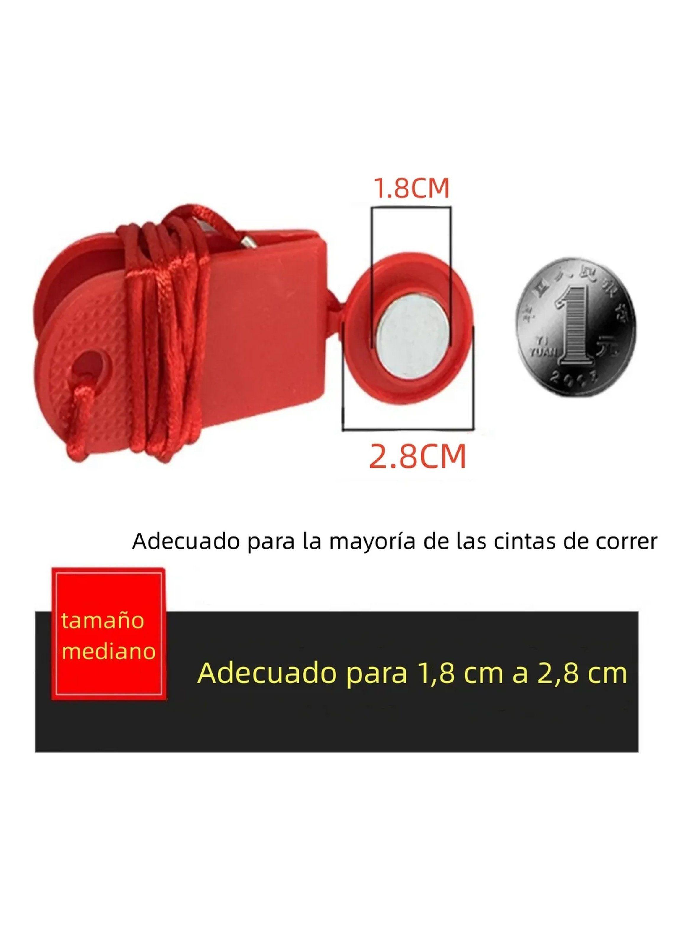 Llave de Seguridad para Cinta de Correr Ajustable 1M Roja-7
