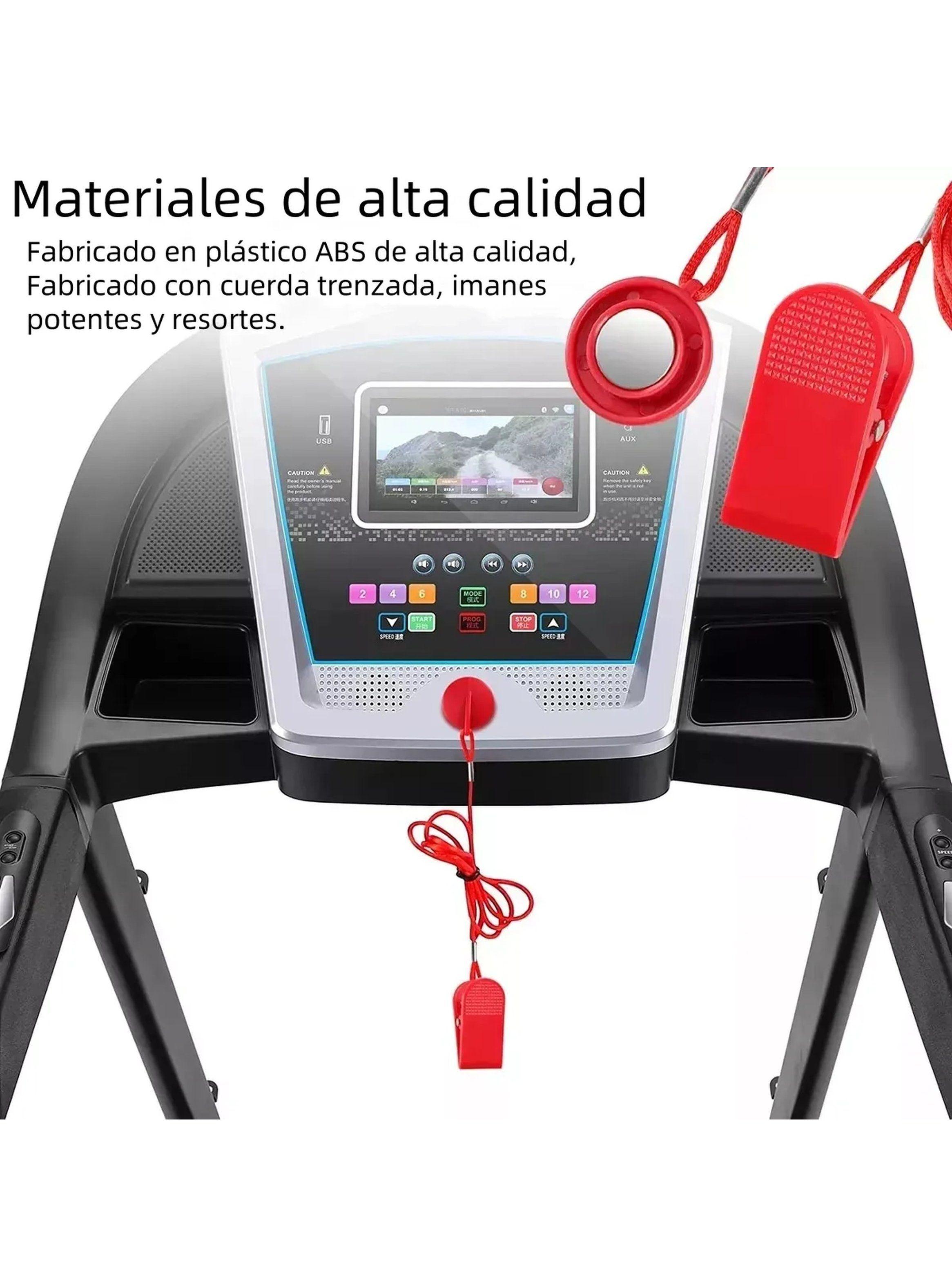 Llave de Seguridad para Cinta de Correr Ajustable 1M Roja-8