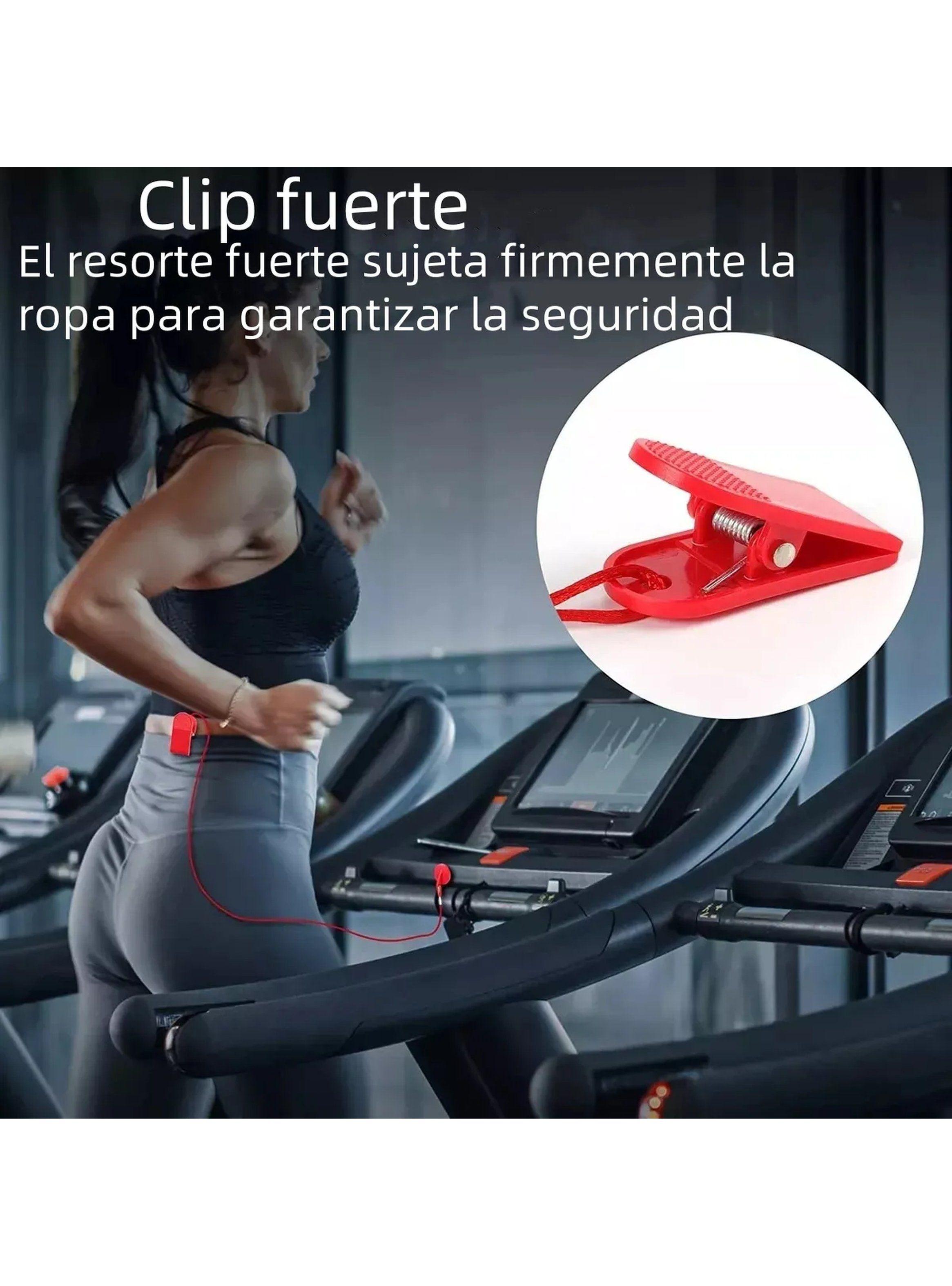 Llave de Seguridad para Cinta de Correr Ajustable 1M Roja-9