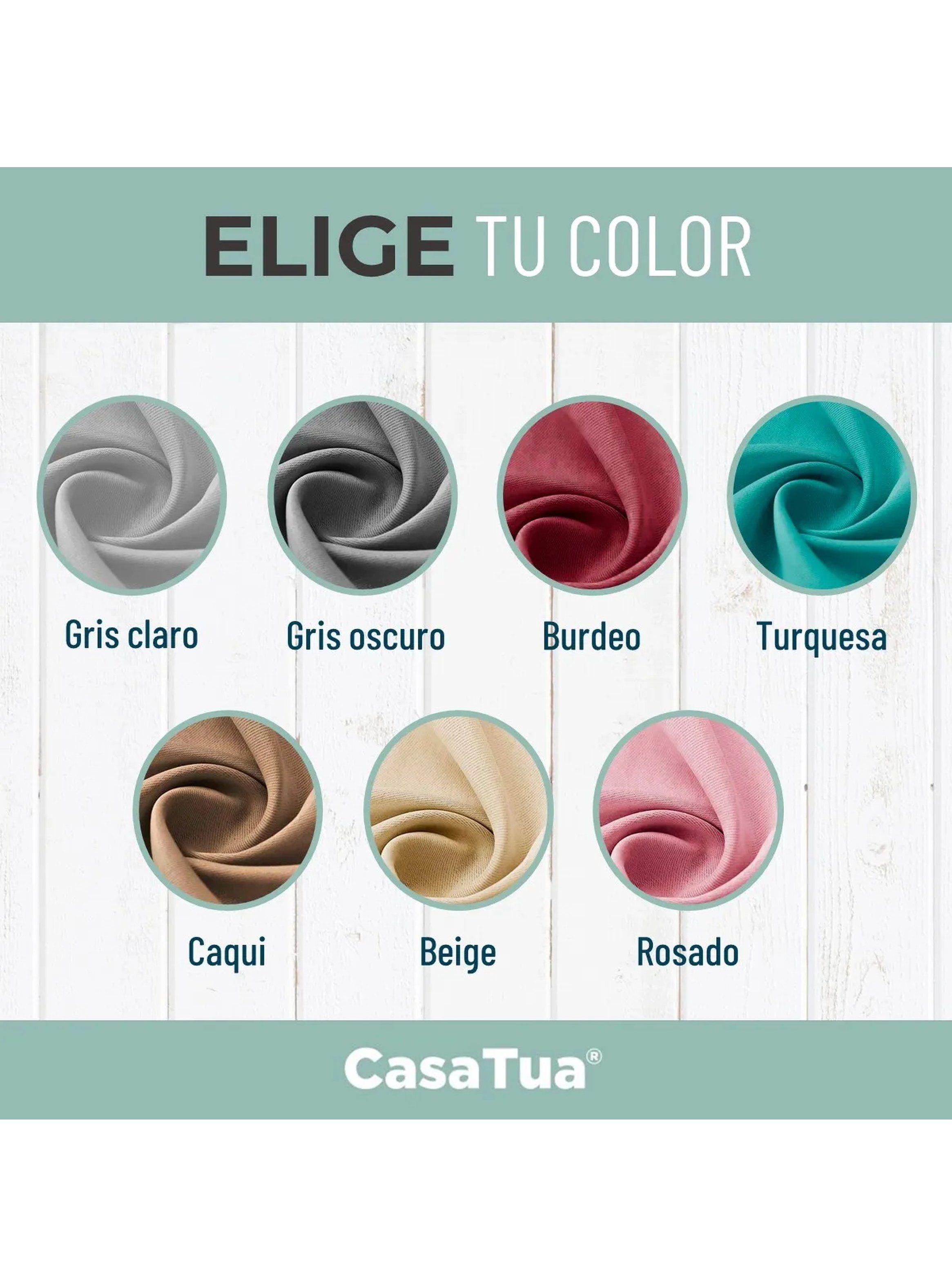 Cortinas Blackout Tejido Entramado Beige Aislante 90%-6