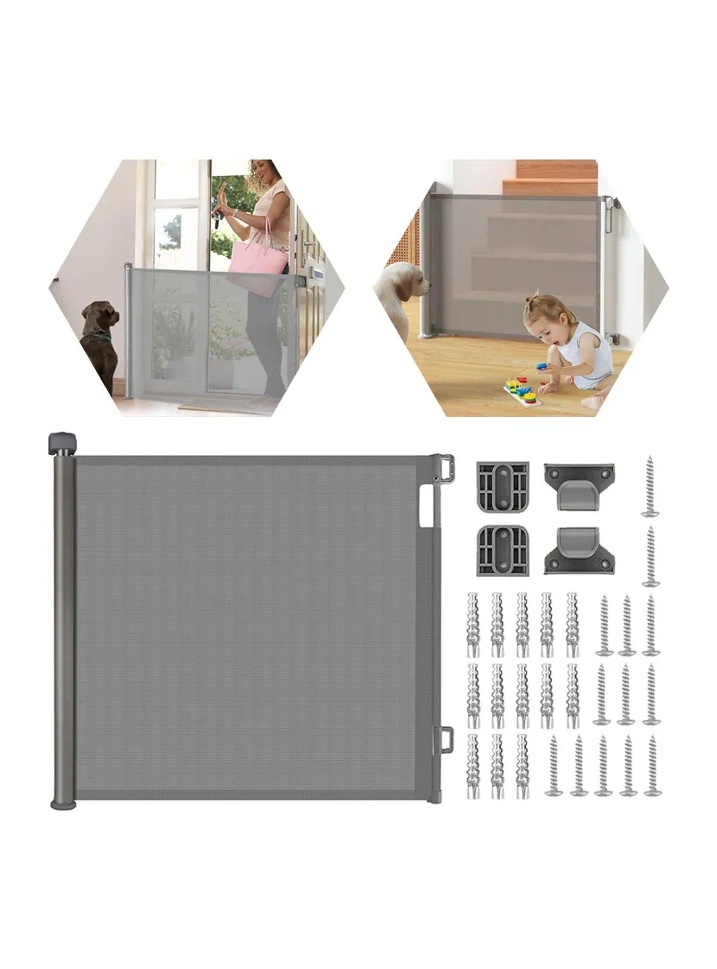 Puerta de Seguridad Enrollable Para Mascotas y Bebés 150cm Resistente-0