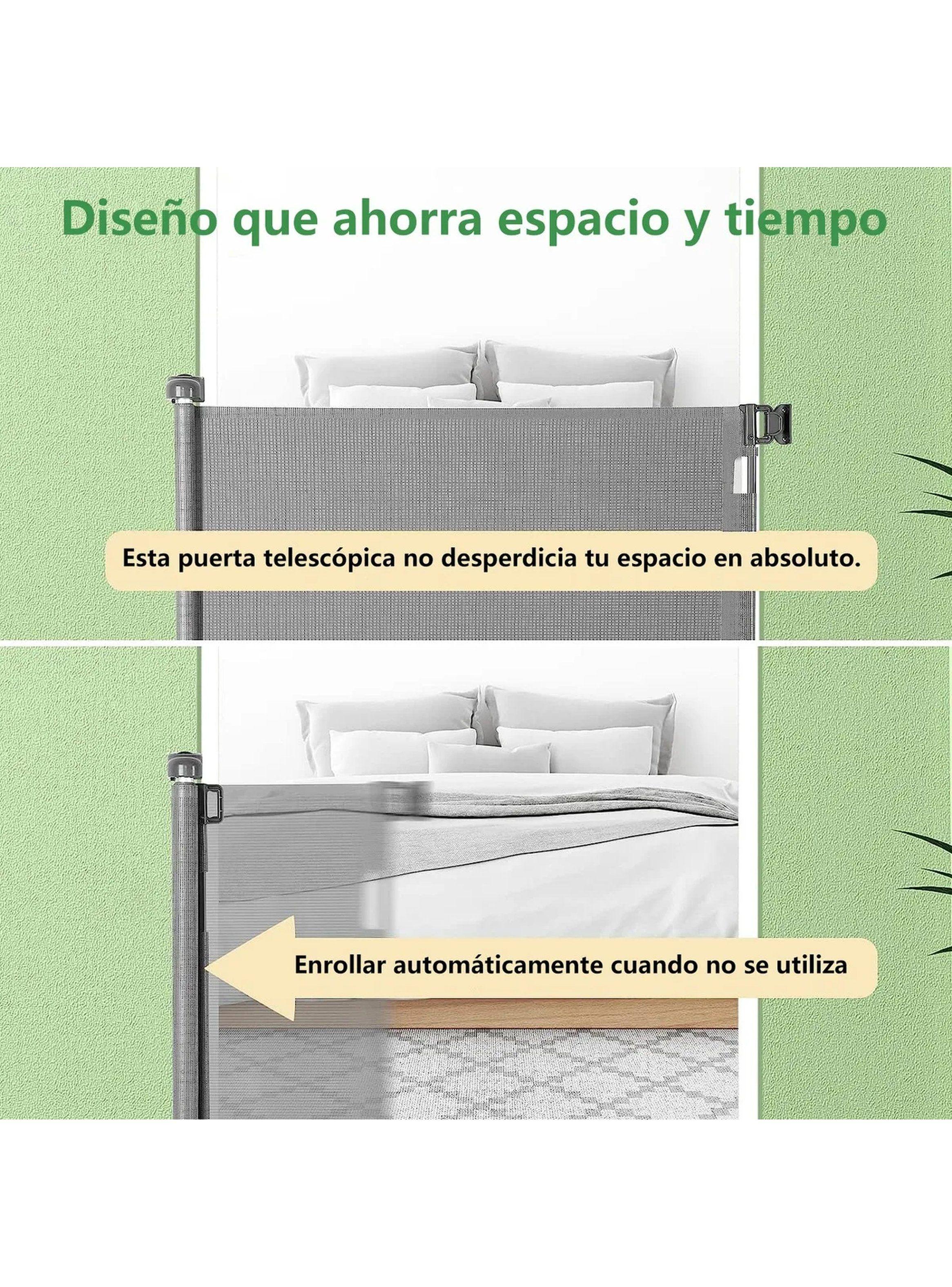 Puerta de Seguridad Enrollable Para Mascotas y Bebés 150cm Resistente-4