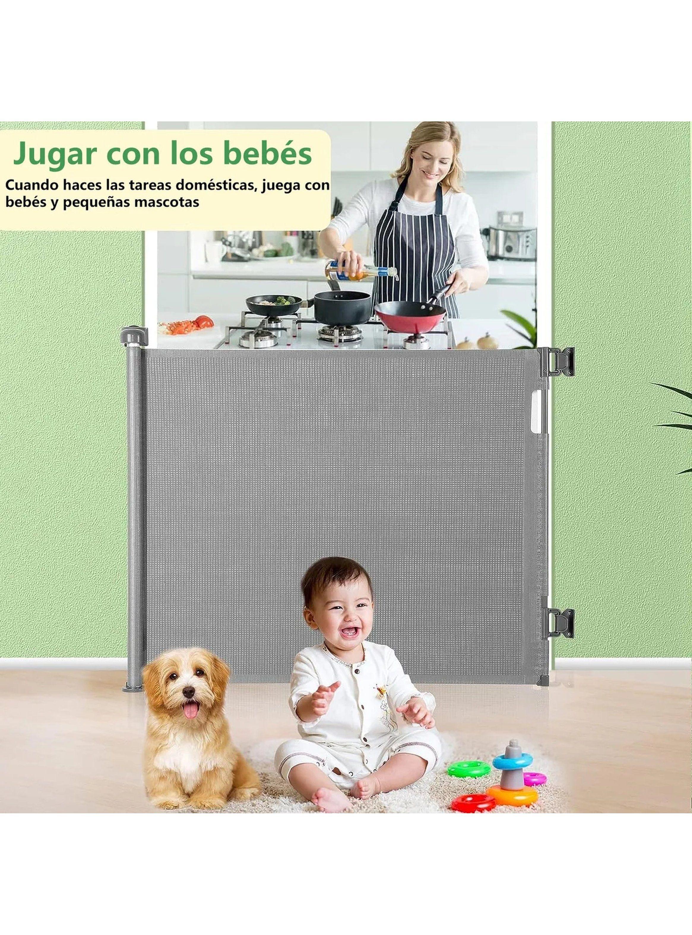 Puerta de Seguridad Enrollable Para Mascotas y Bebés 150cm Resistente-6