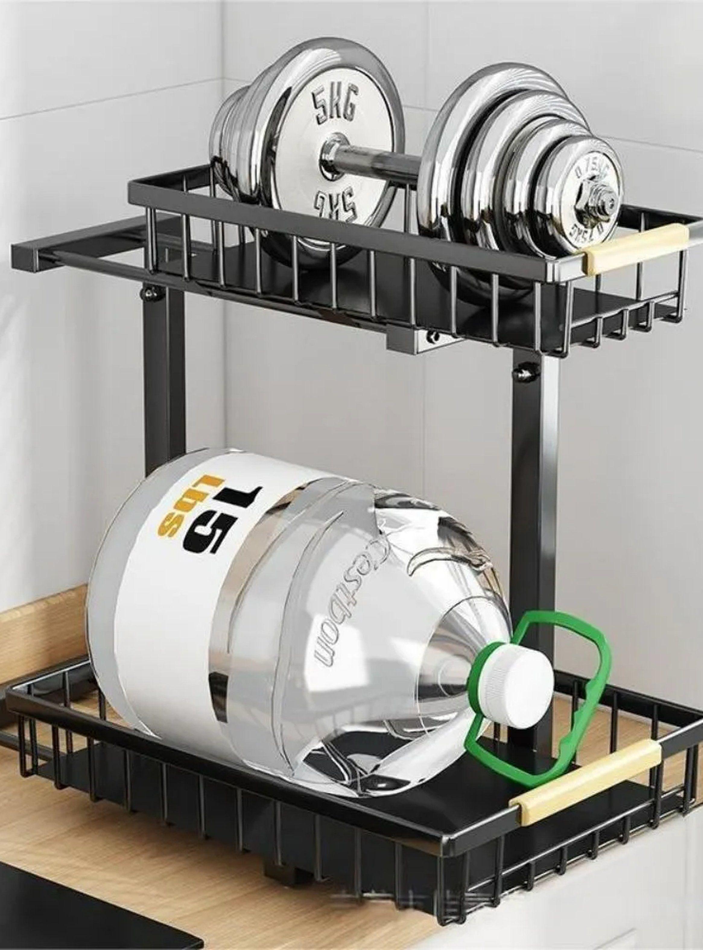 Organizador De Alacena Ajustable Metálico 2 Niveles Negro-5