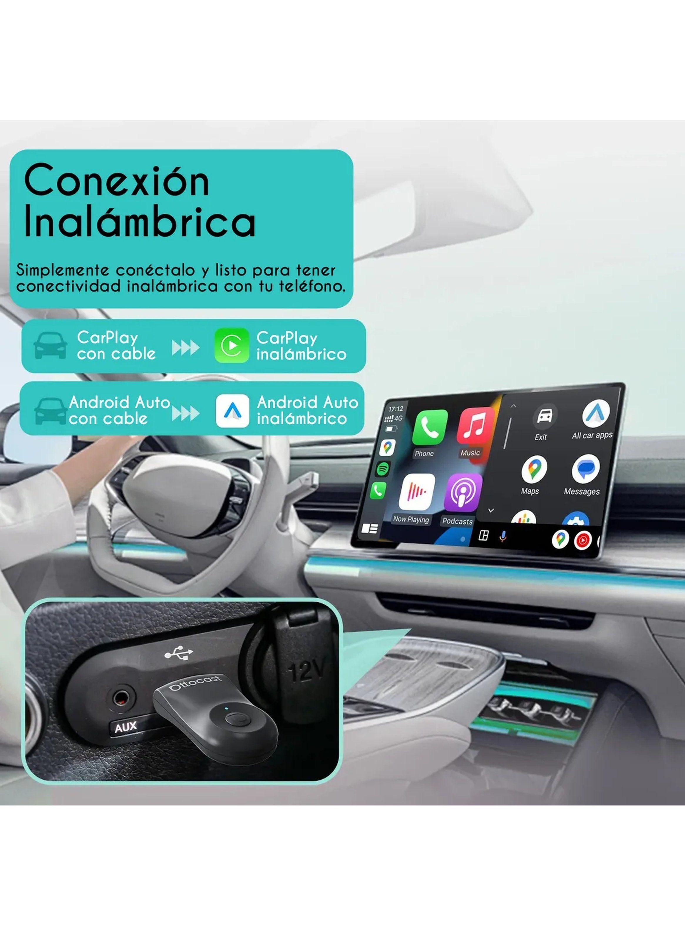 Adaptador USB CarPlay y Android Auto Inalámbrico | Compatible con Automóviles-5