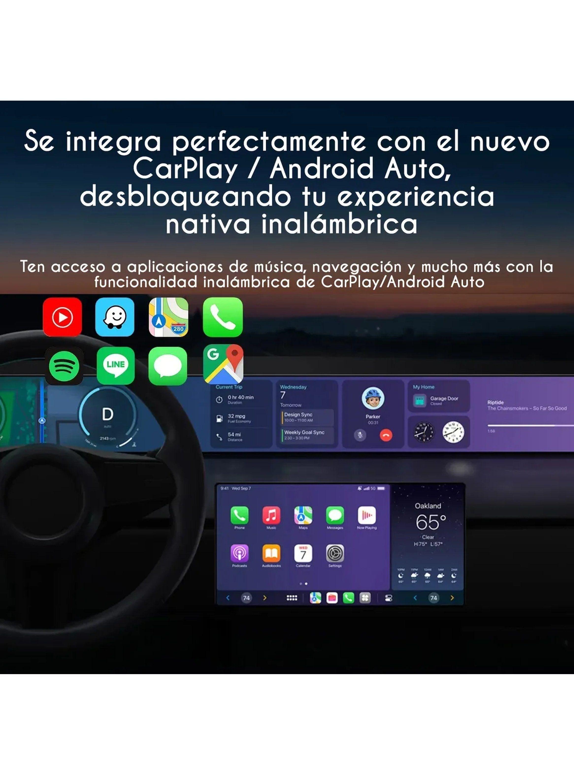 Adaptador USB CarPlay y Android Auto Inalámbrico | Compatible con Automóviles-7