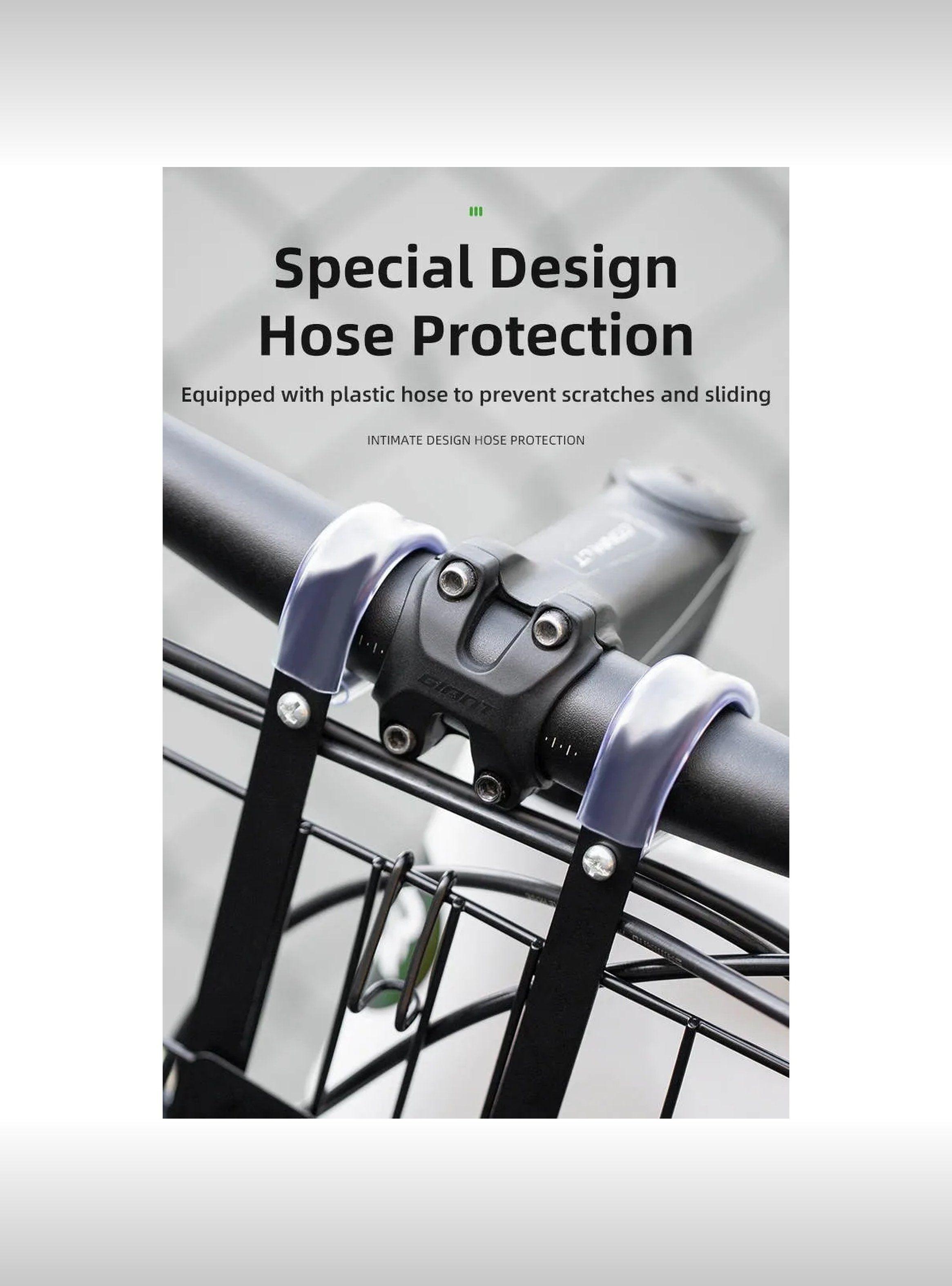 Canasta Plegable para Bicicleta Metálica Negra de Gran Capacidad-6