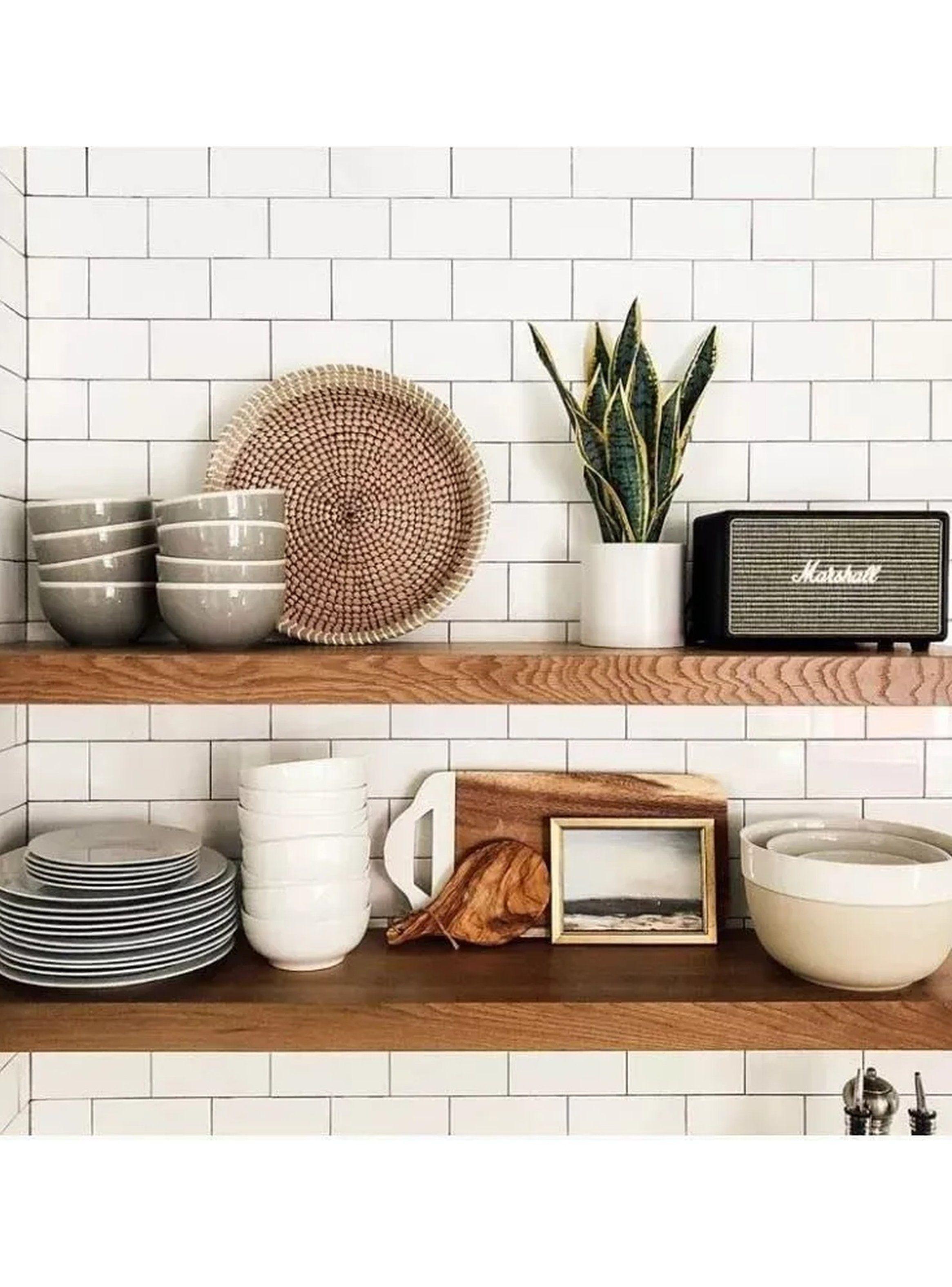 Soportes Flotantes de Metal Negro para Estantes 15cm con Tornillos y Anclajes-5