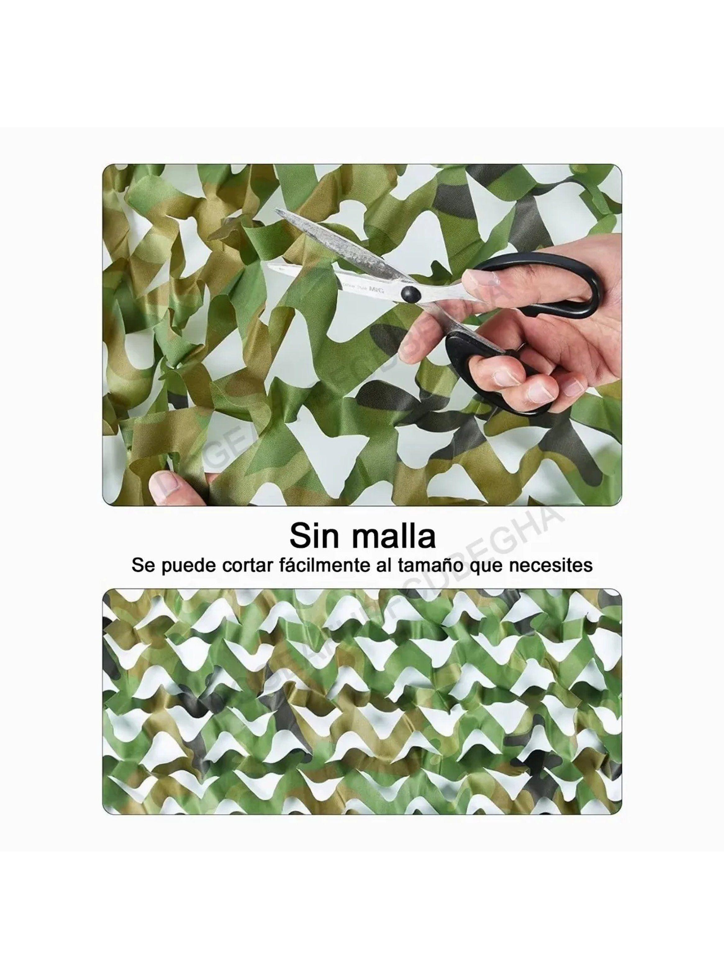 Malla Camuflaje Ligera Resistente Verde Militar 325x575 cm-3