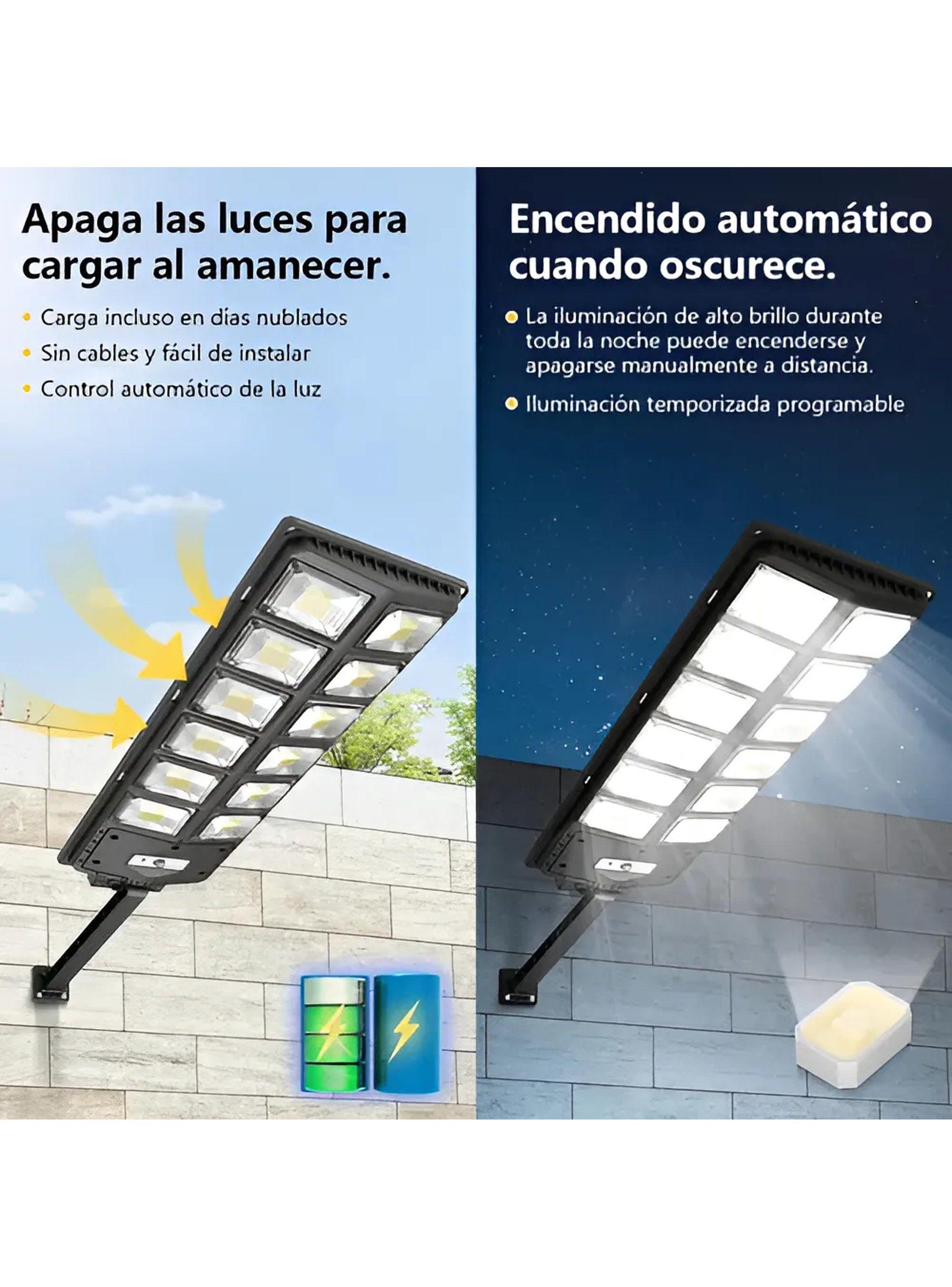 Lámpara Solar LED Exterior Control Remoto Impermeable-5