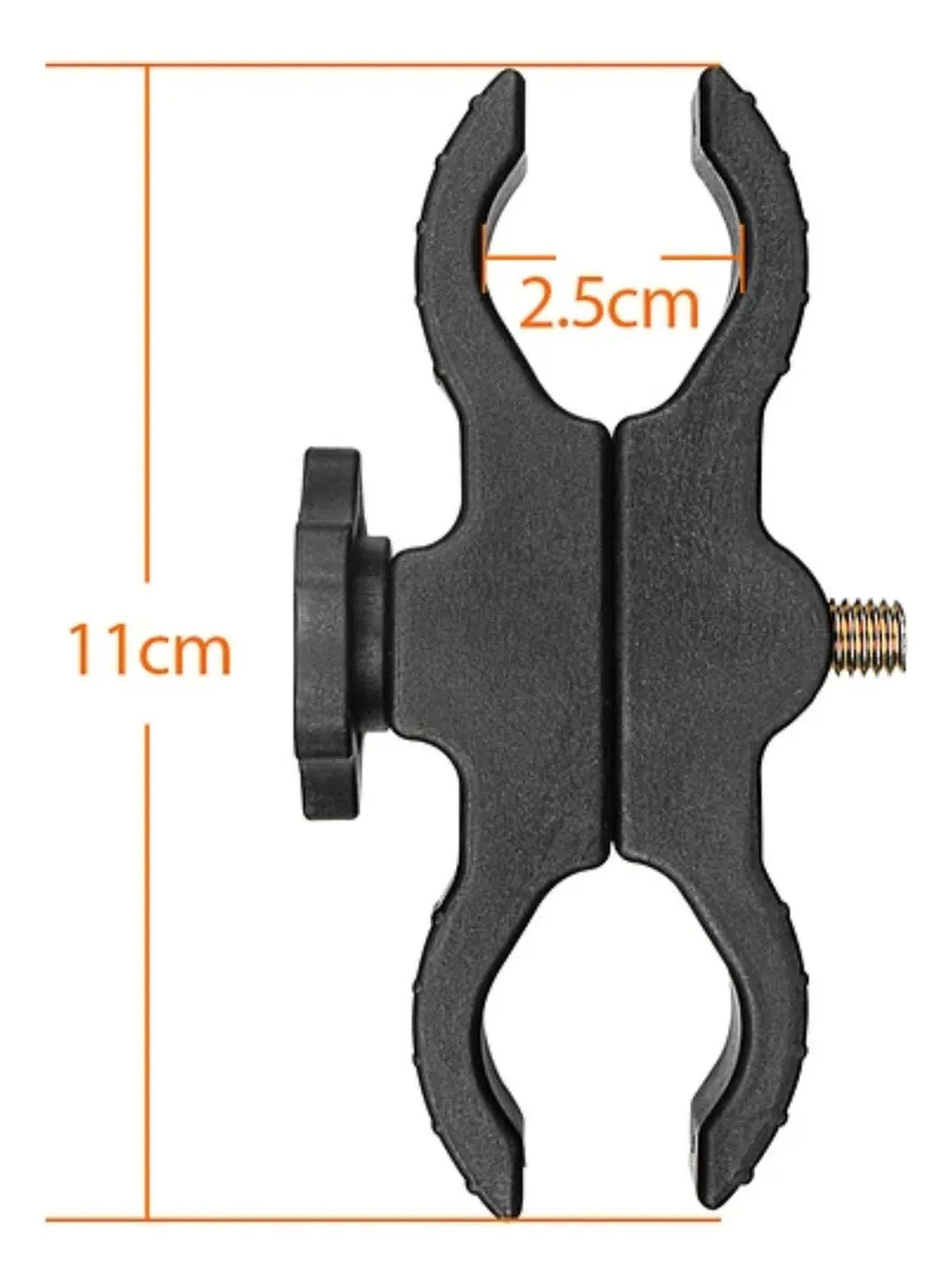 Abrazadera Universal de Montaje Ajustable Metal Negro-3